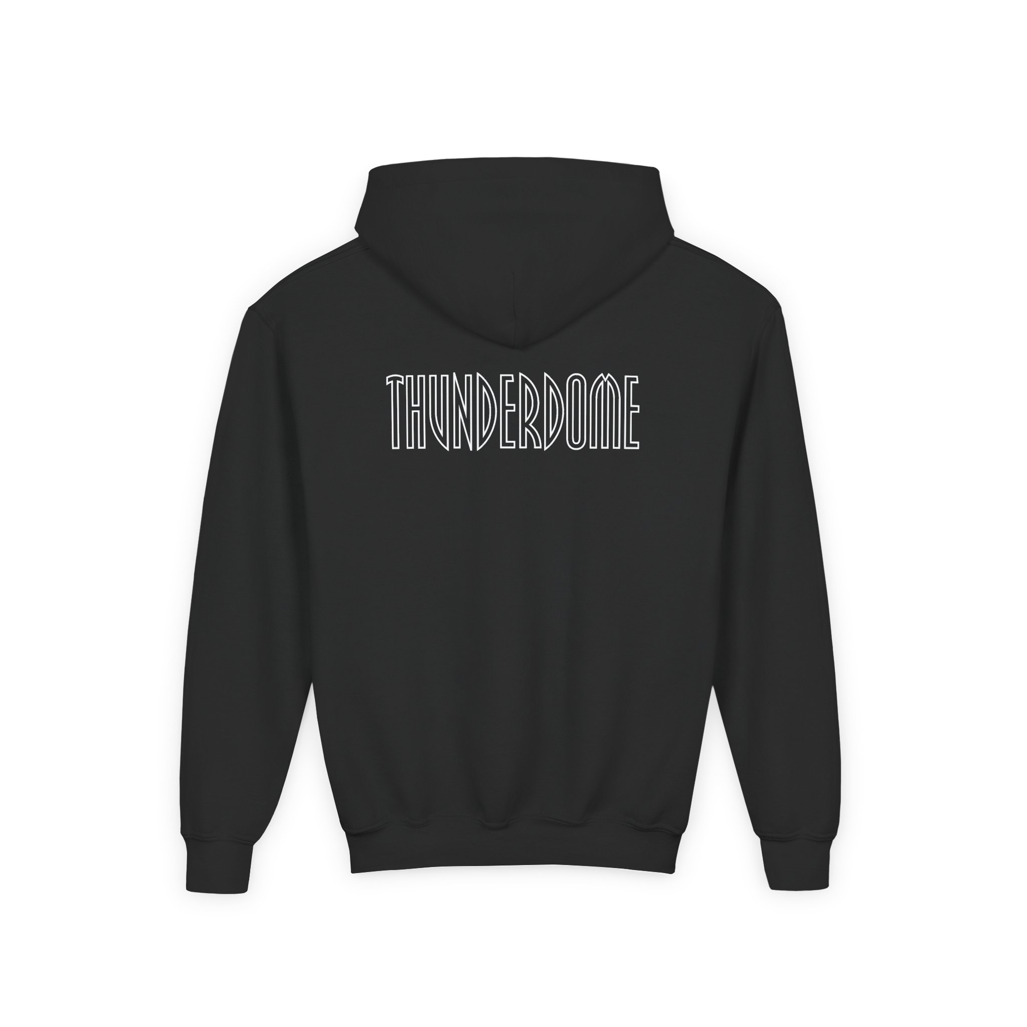 Thunderdome Skull Youth Heavy Blend Hooded Sweatshirt - Image 2