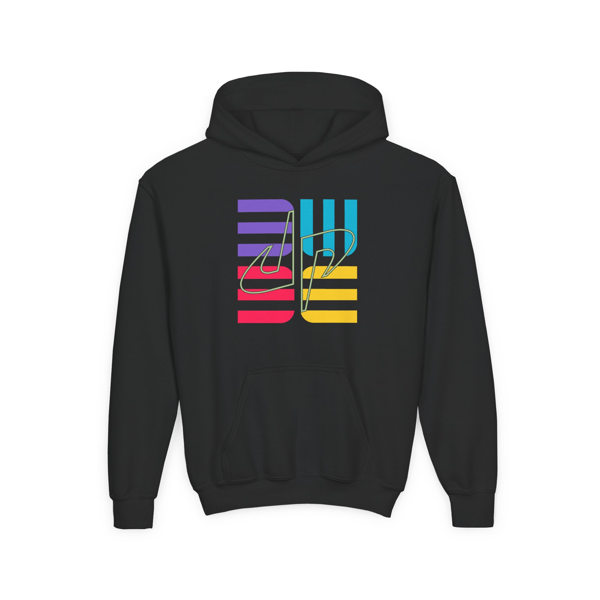 Dude Perfect Neon Champ Youth Heavy Blend Hooded Sweatshirt - Image 3