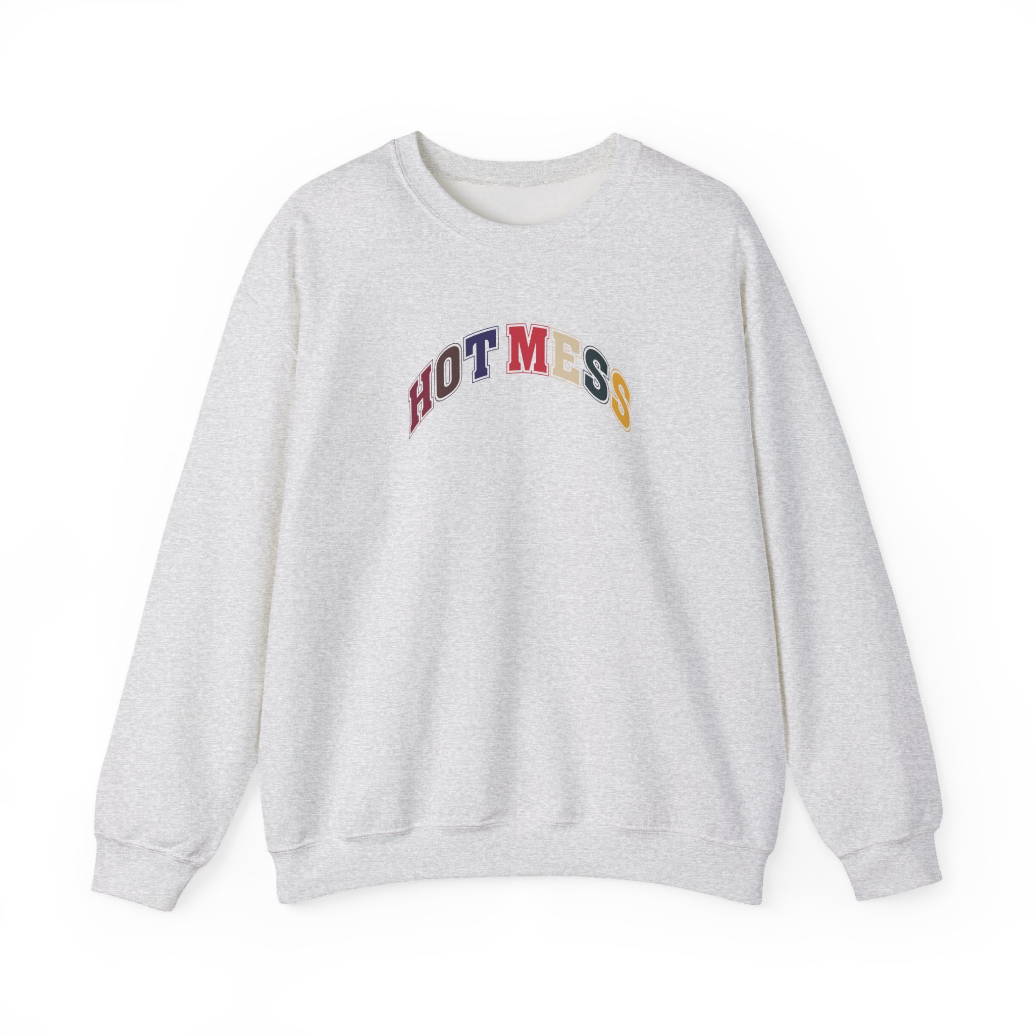 Alix Earle Hot Mess Varsity Unisex Heavy Blend™ Crewneck Sweatshirt - Image 3