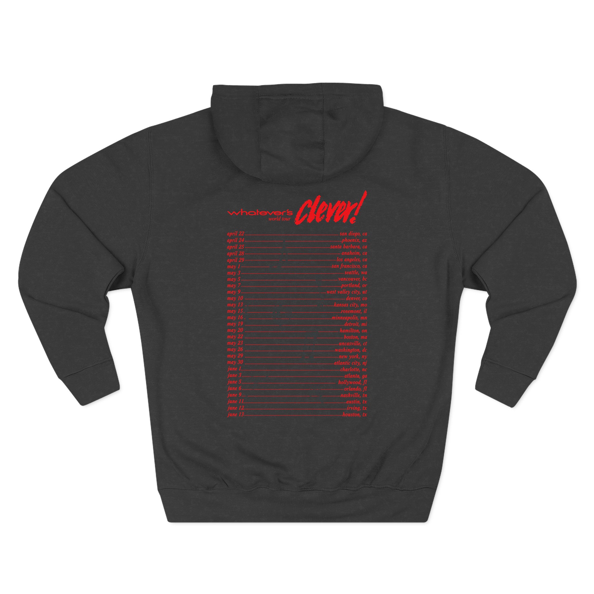 Charlie Puth Whatever's Clever! 2026 Three-Panel Fleece Hoodie - Image 6