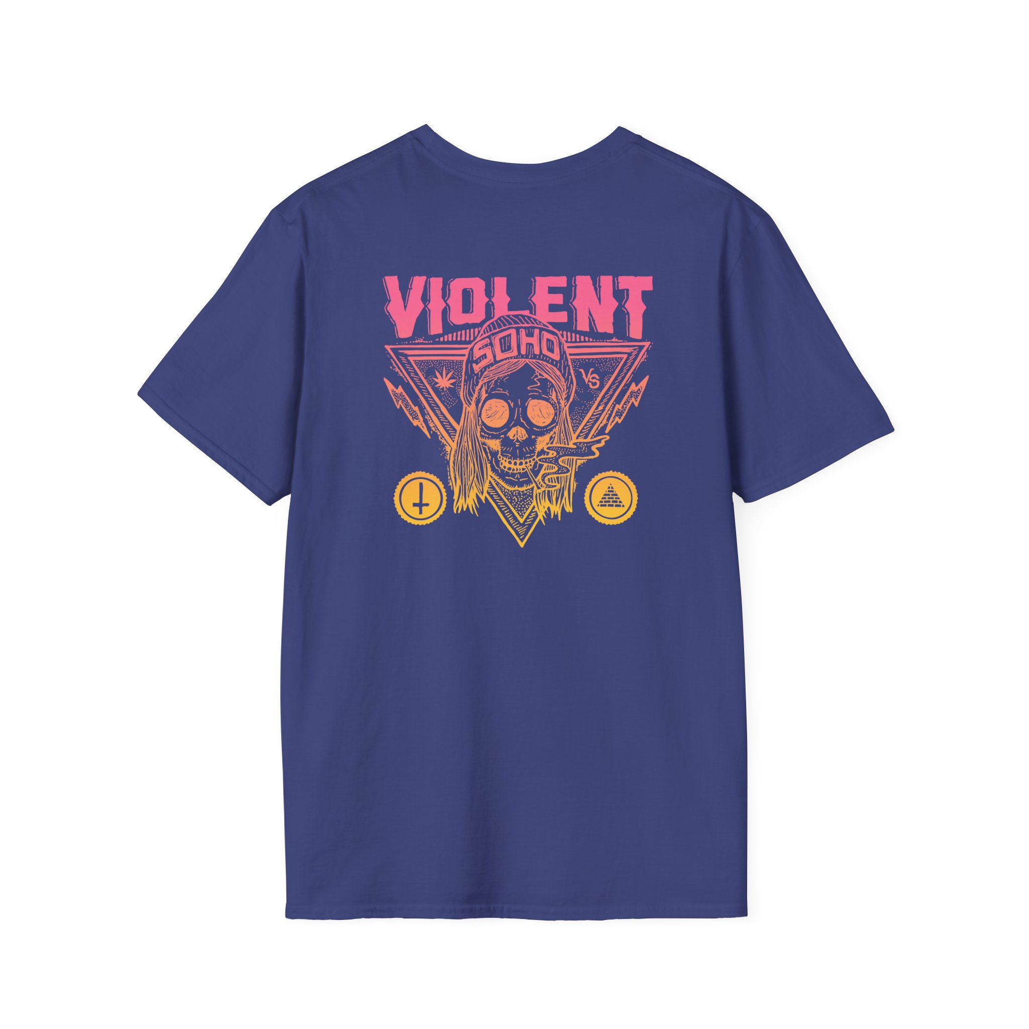Violent Soho Blazin' Skull Gradient Unisex Softstyle T-Shirt - Image 10