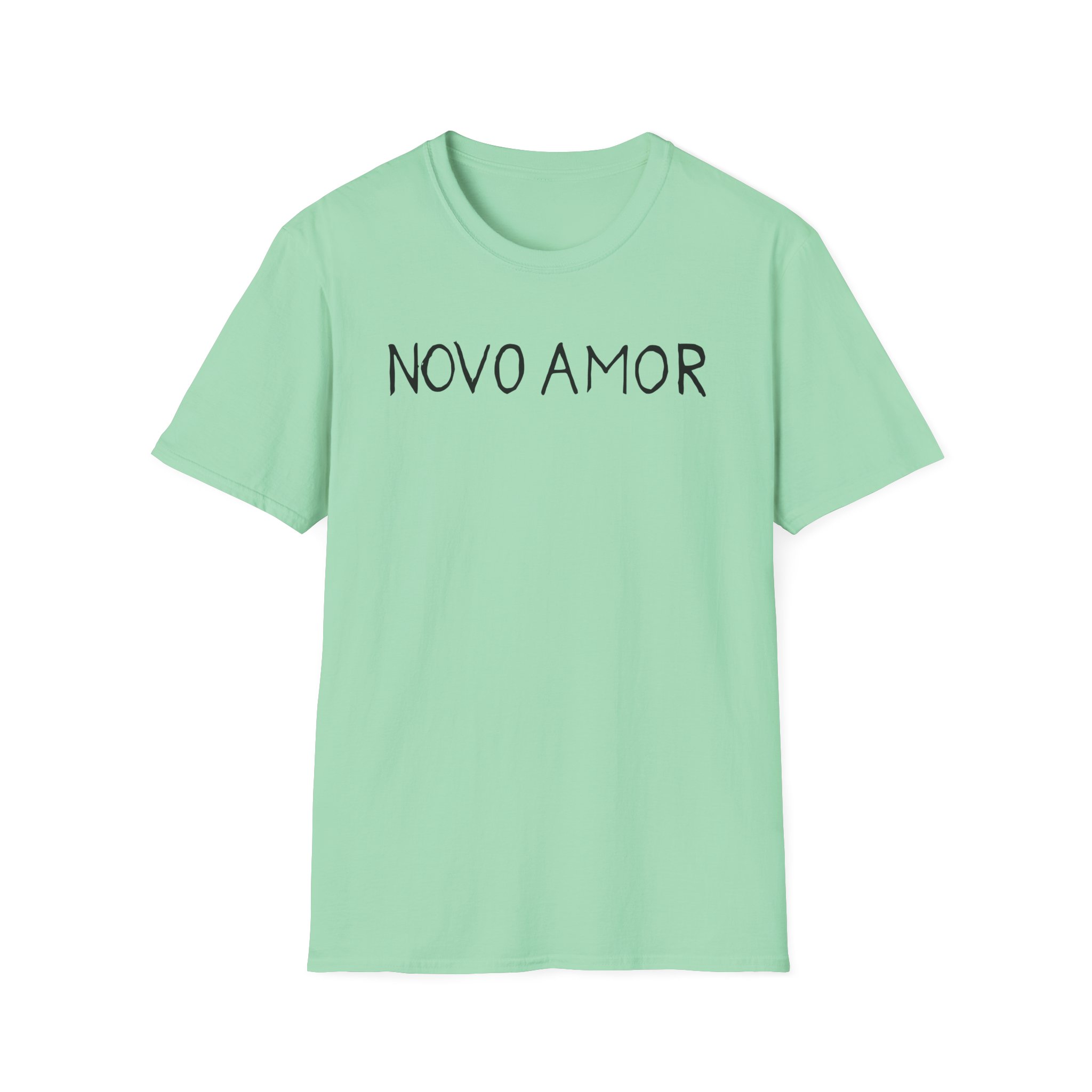 Novo Amor Text Unisex Softstyle T-Shirt - Image 11