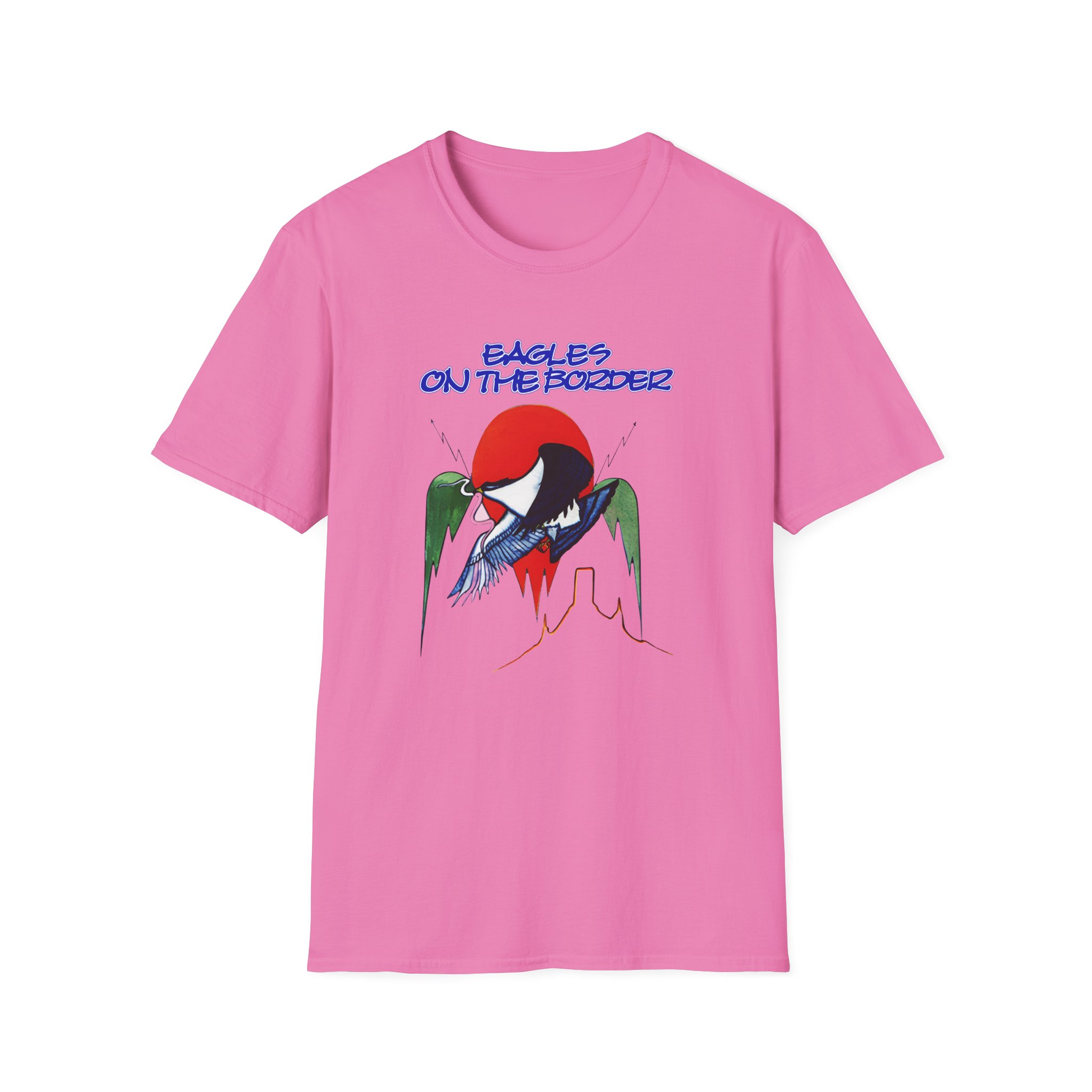 The Eagles on the Border Unisex Softstyle T-Shirt - Image 25
