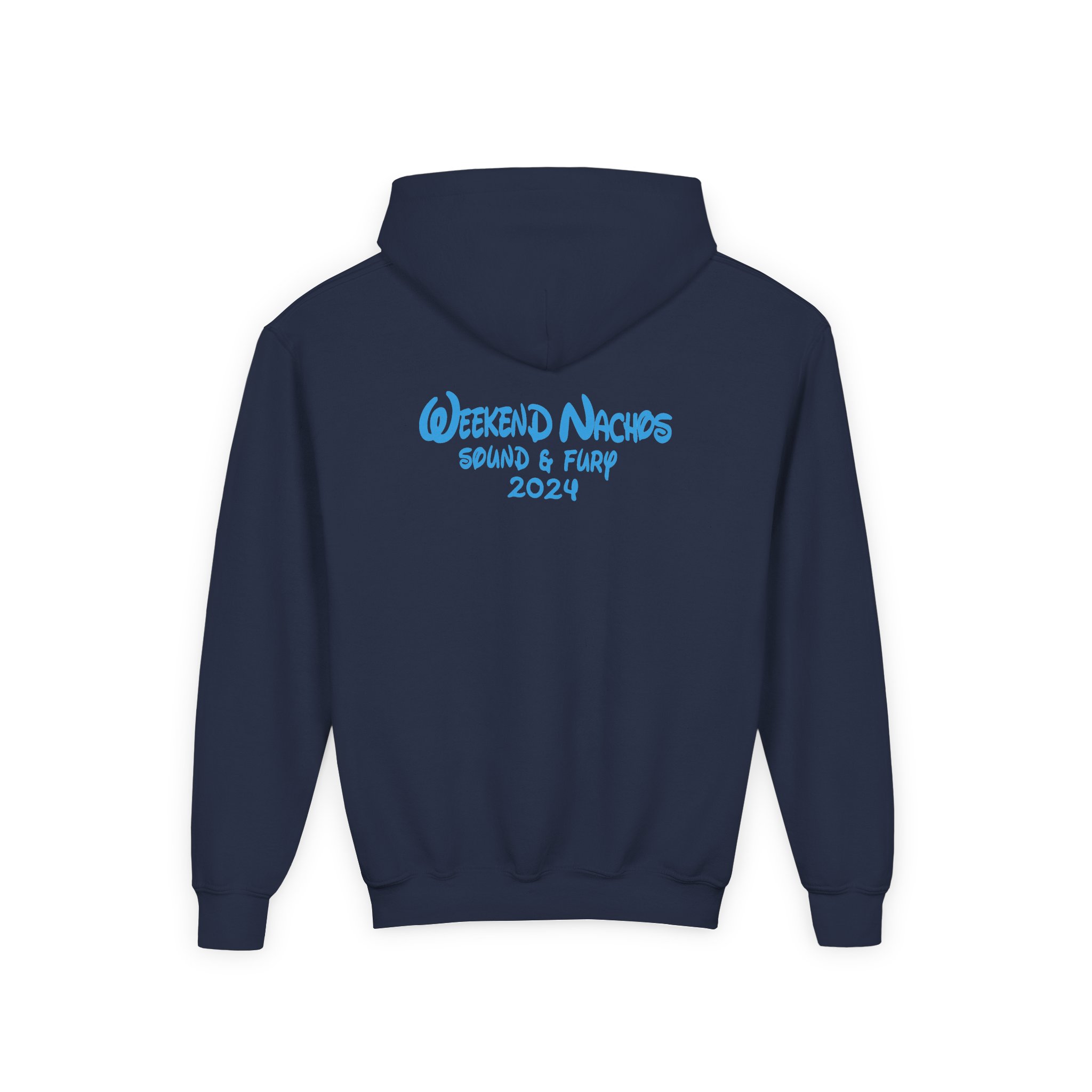 Youth Weekend Nachos Sound and Fury Heavy Blend Hooded Sweatshirt - Image 8