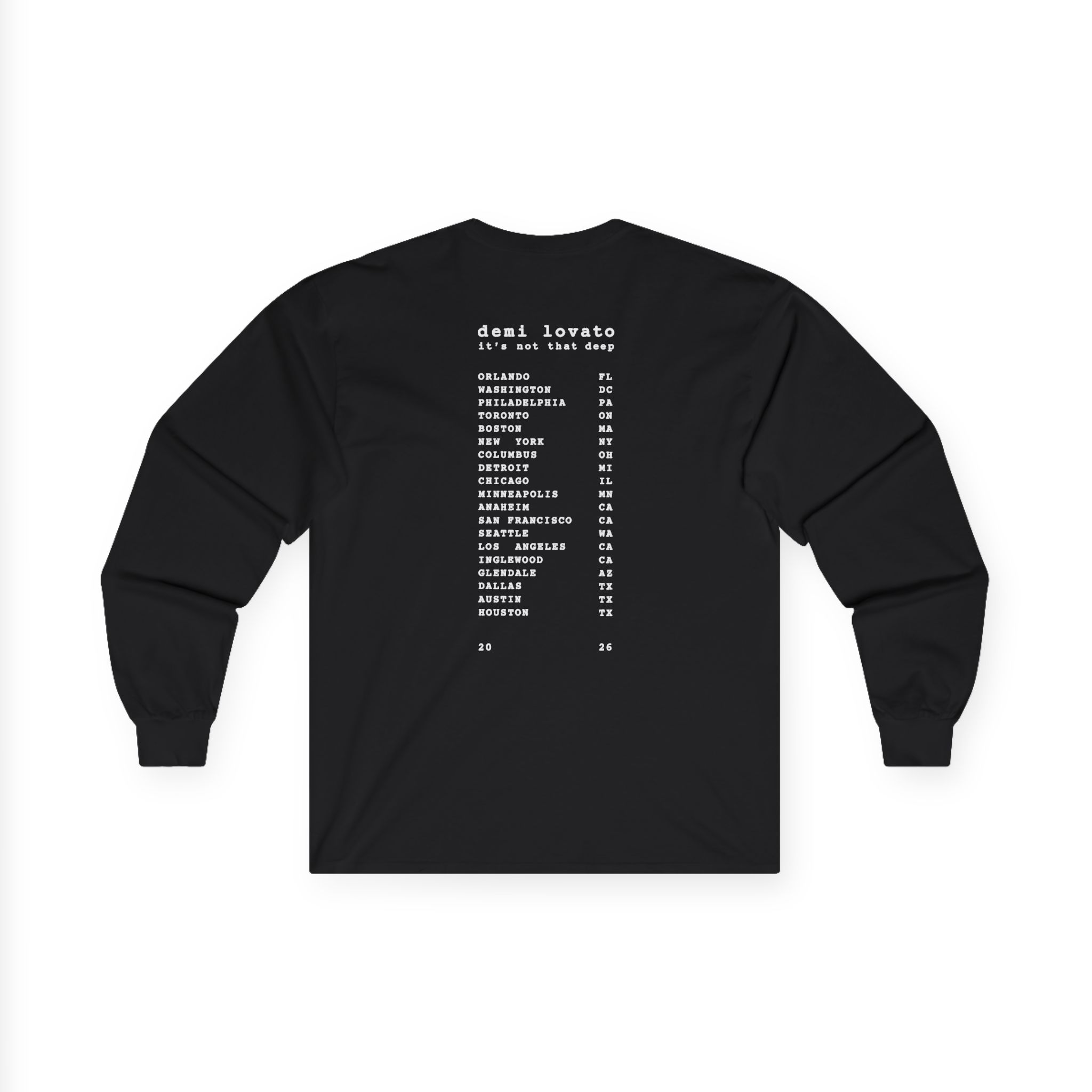 D L It’s Not That Deep Tour Unisex Ultra Cotton Long Sleeve Tee - Image 2