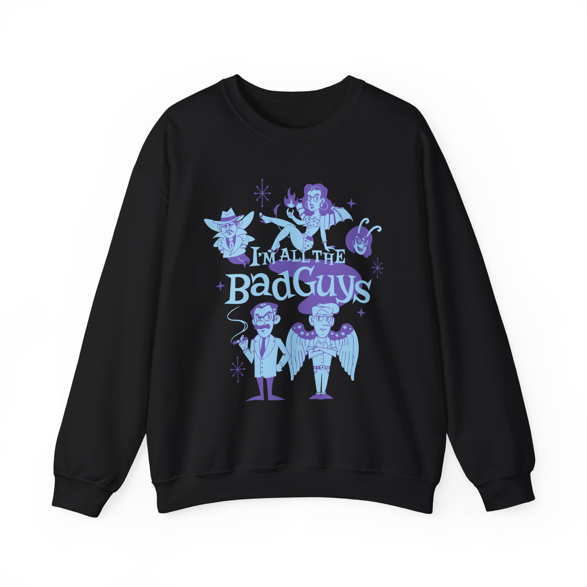 Dropout I'm All The Bad Guys Unisex Heavy Blend™ Crewneck Sweatshirt