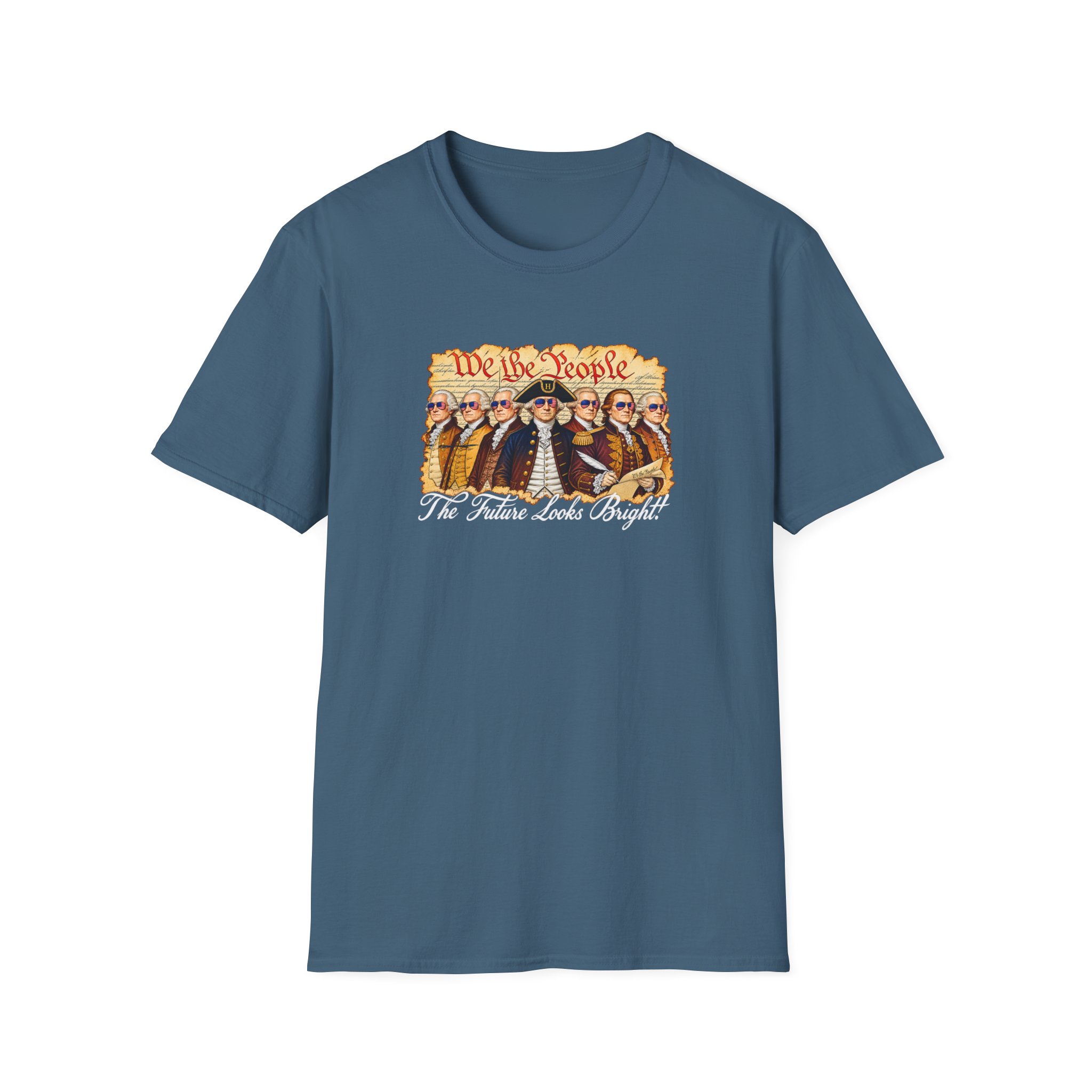 Valuetainment Flb Founding Fathers Unisex Softstyle T-Shirt - Image 9
