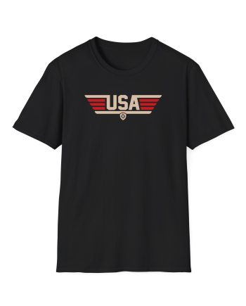 Valuetainment Men's USA Stripe Unisex Softstyle T-Shirt
