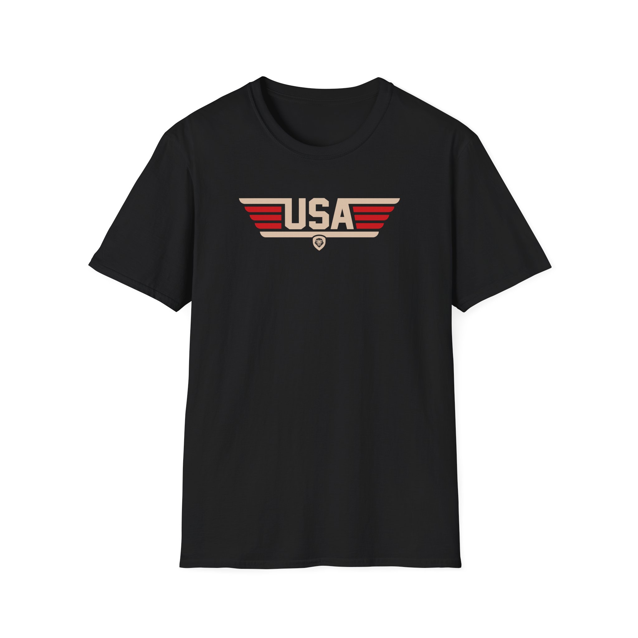 Valuetainment Men's USA Stripe Unisex Softstyle T-Shirt