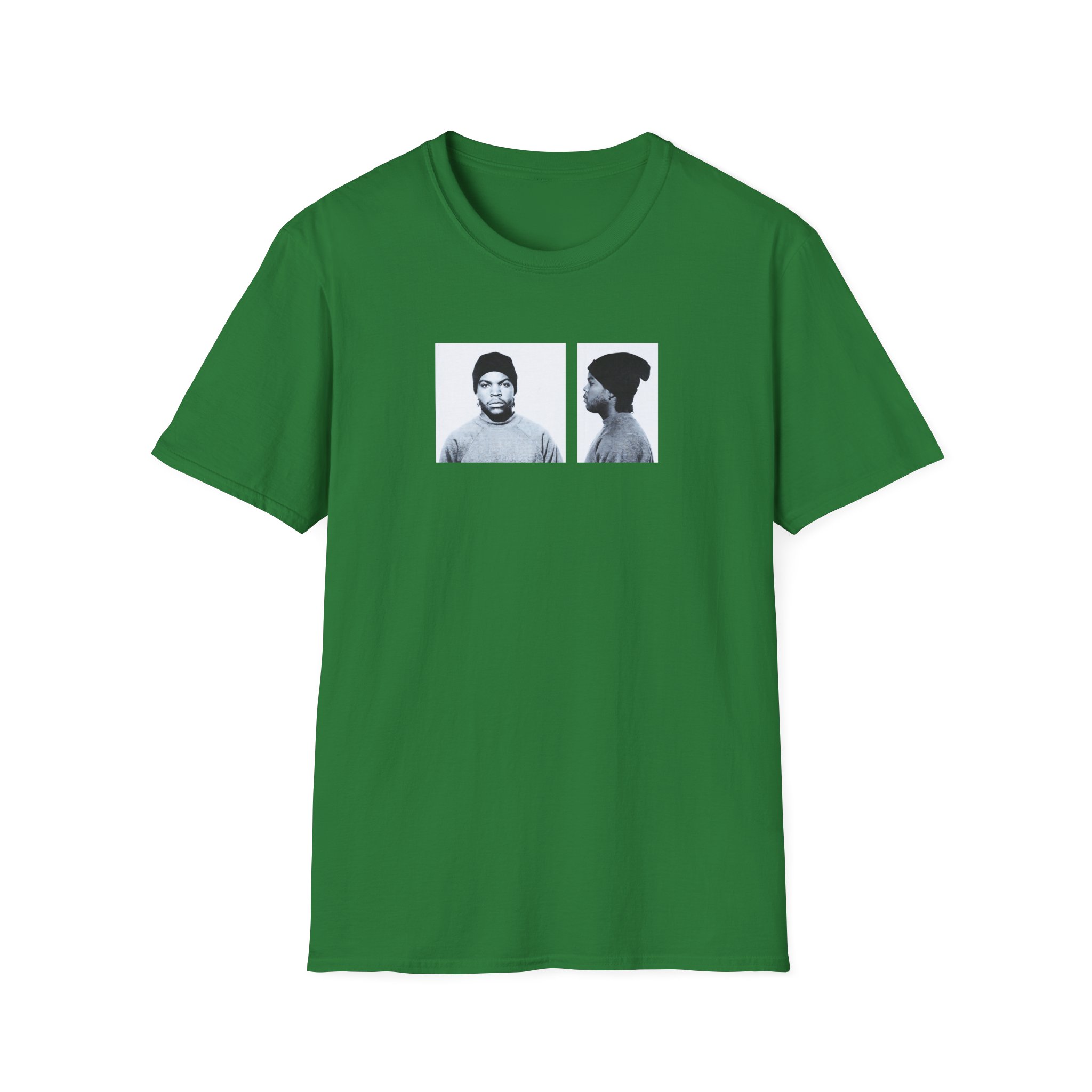Ice Cube Mug Shot Unisex Softstyle T-Shirt - Image 7