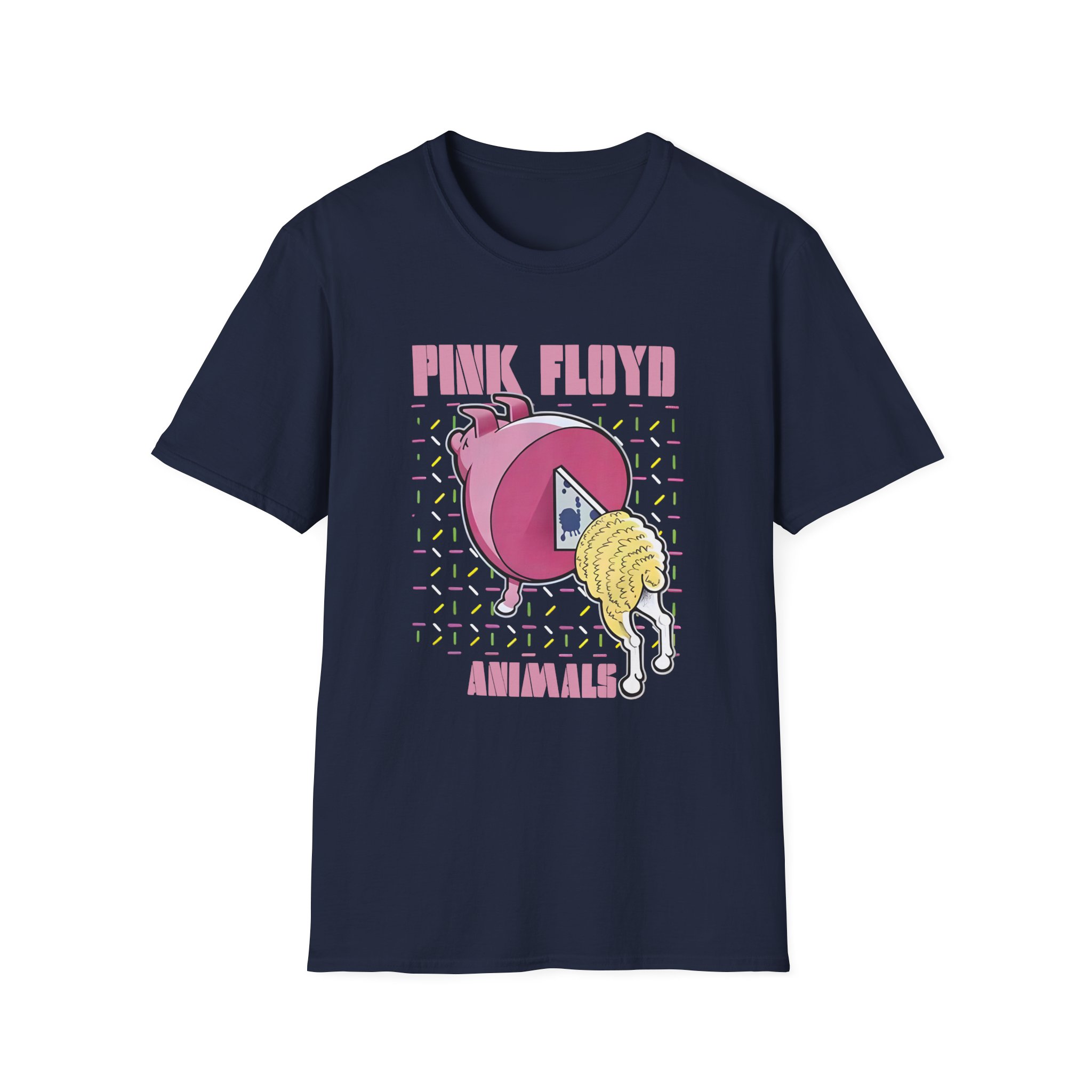 Pink Floyd Animals Oink Oink Unisex Softstyle T-Shirt - Image 7