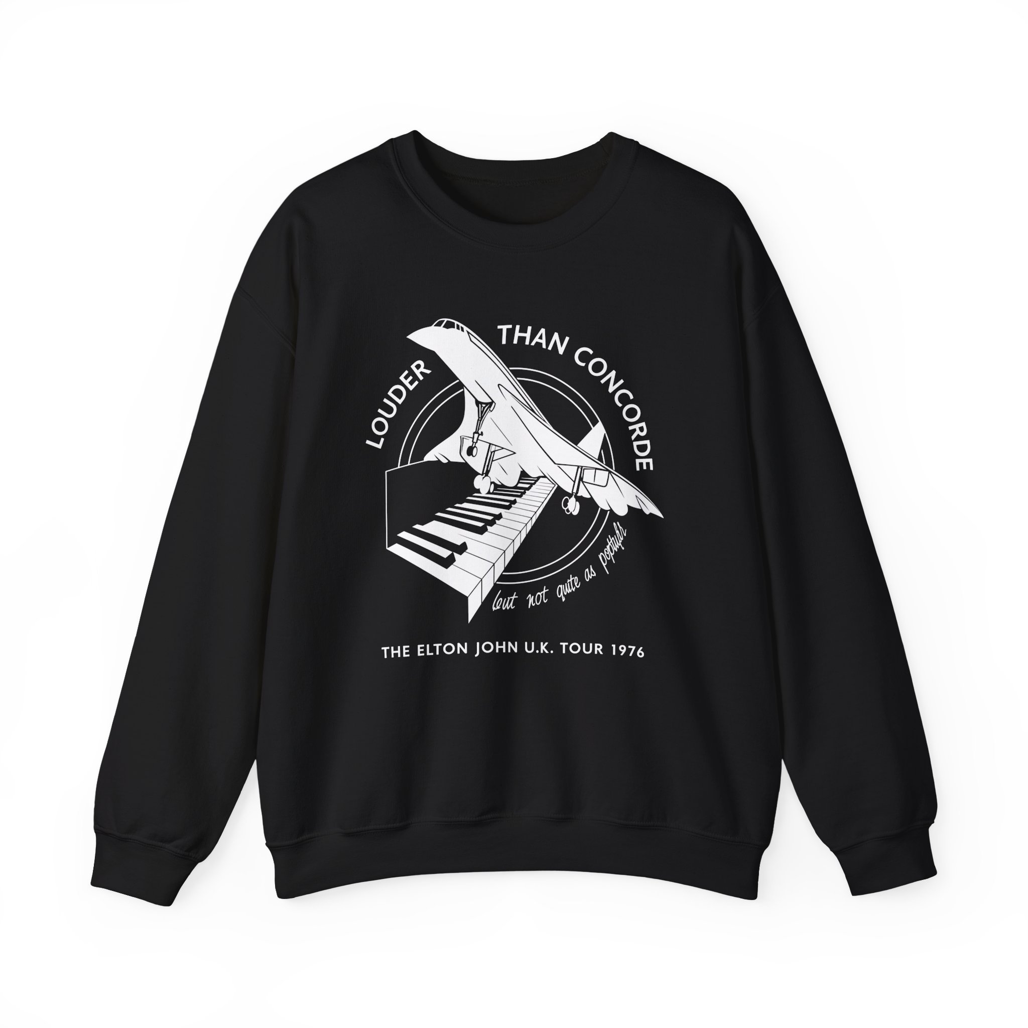 Ej Farewell Vintage Louder Than Concorde Unisex Heavy Blend™ Crewneck Sweatshirt