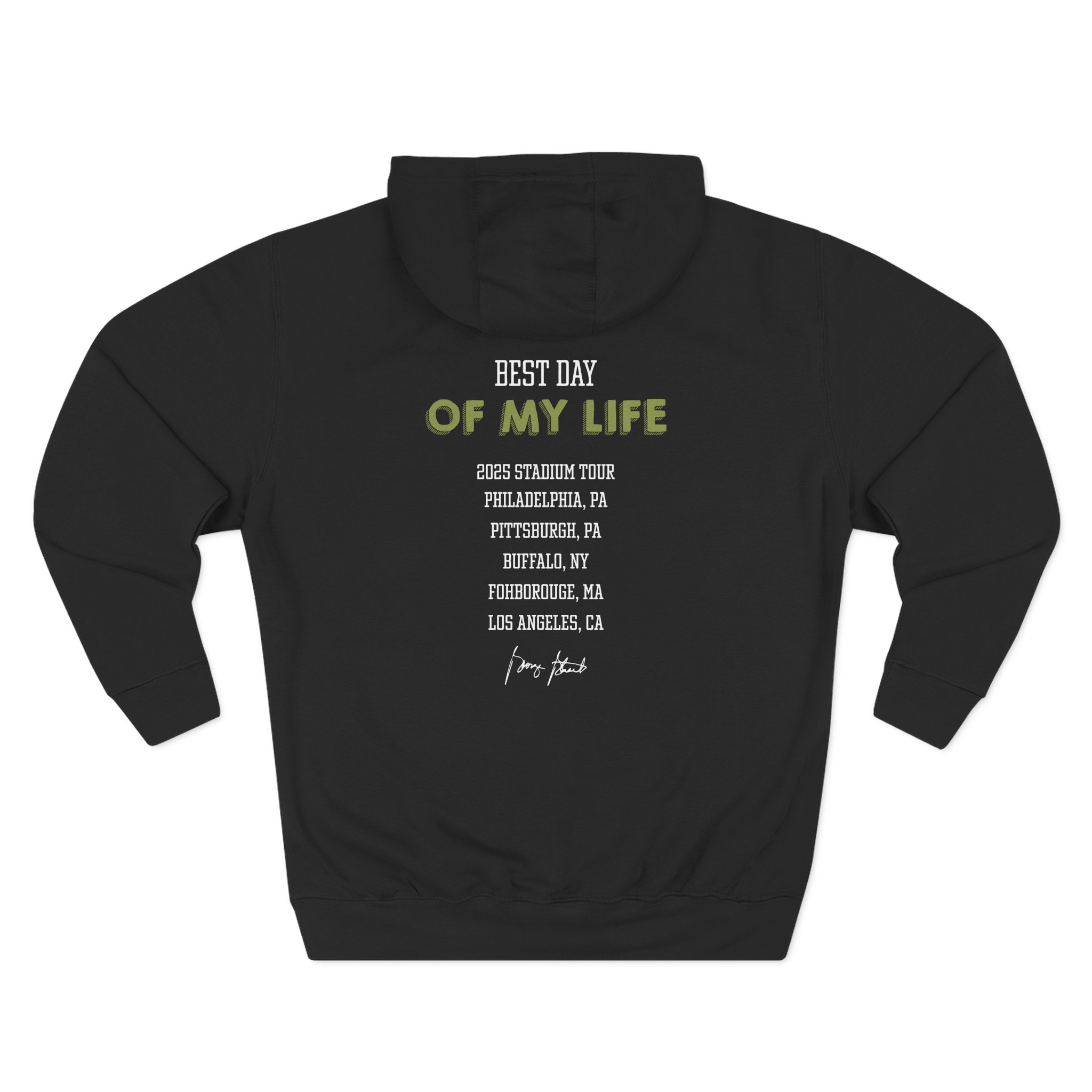 George Strait Best Day of My Life Three-Panel Fleece Hoodie - Image 2