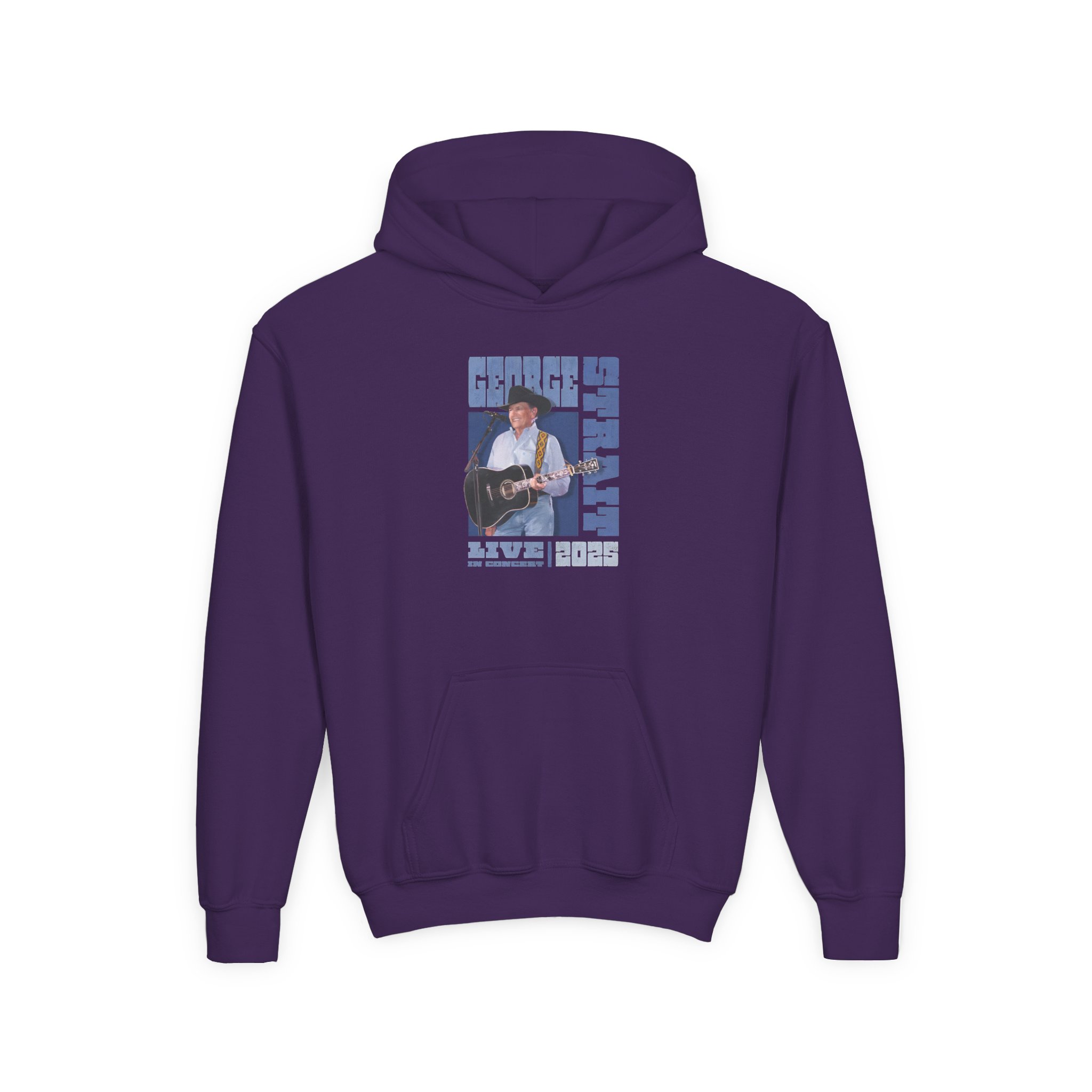 George Strait Tour Youth Heavy Blend Hooded Sweatshirt - Image 7