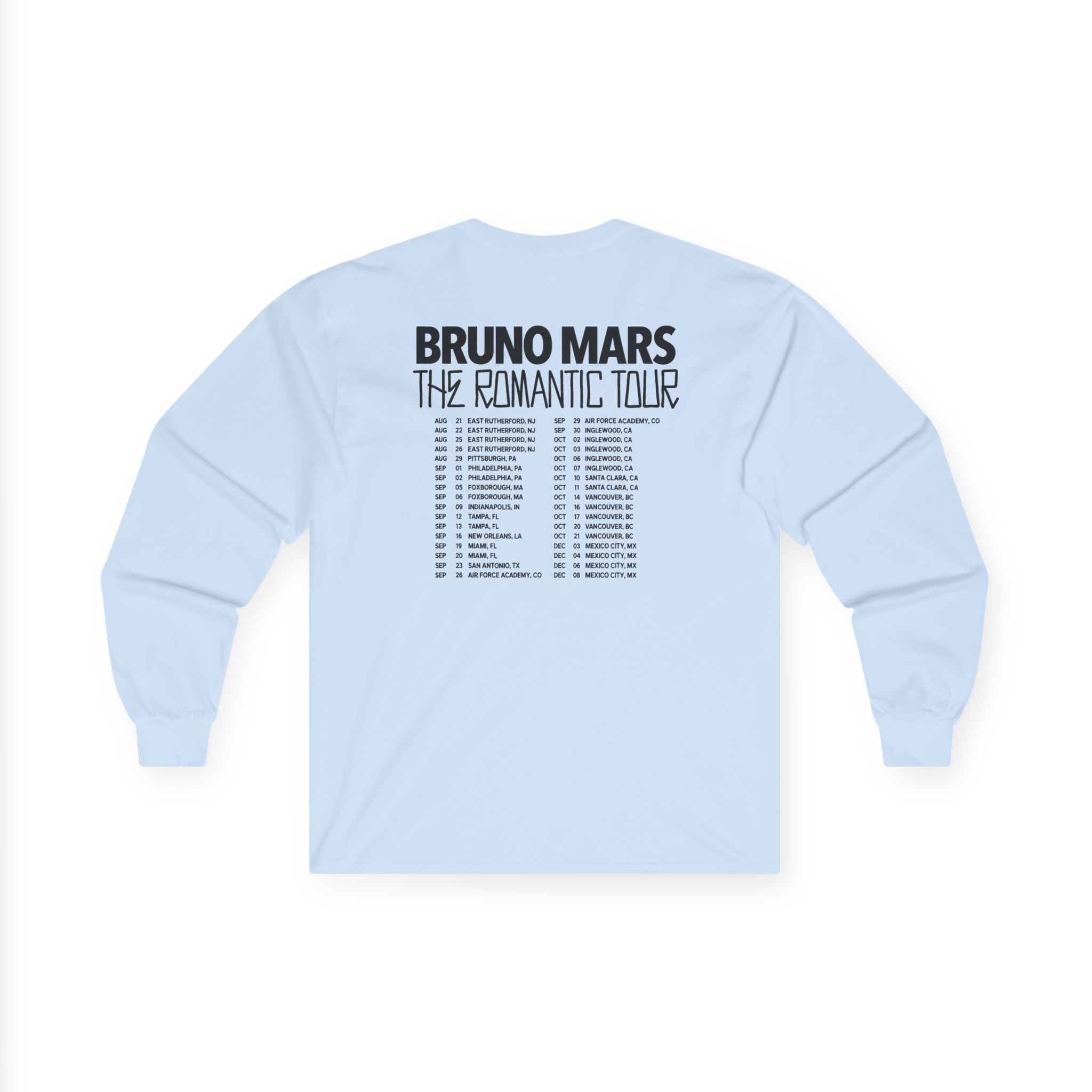 Bruno Mars the Romantic Tour Unisex Ultra Cotton Long Sleeve Tee - Image 8