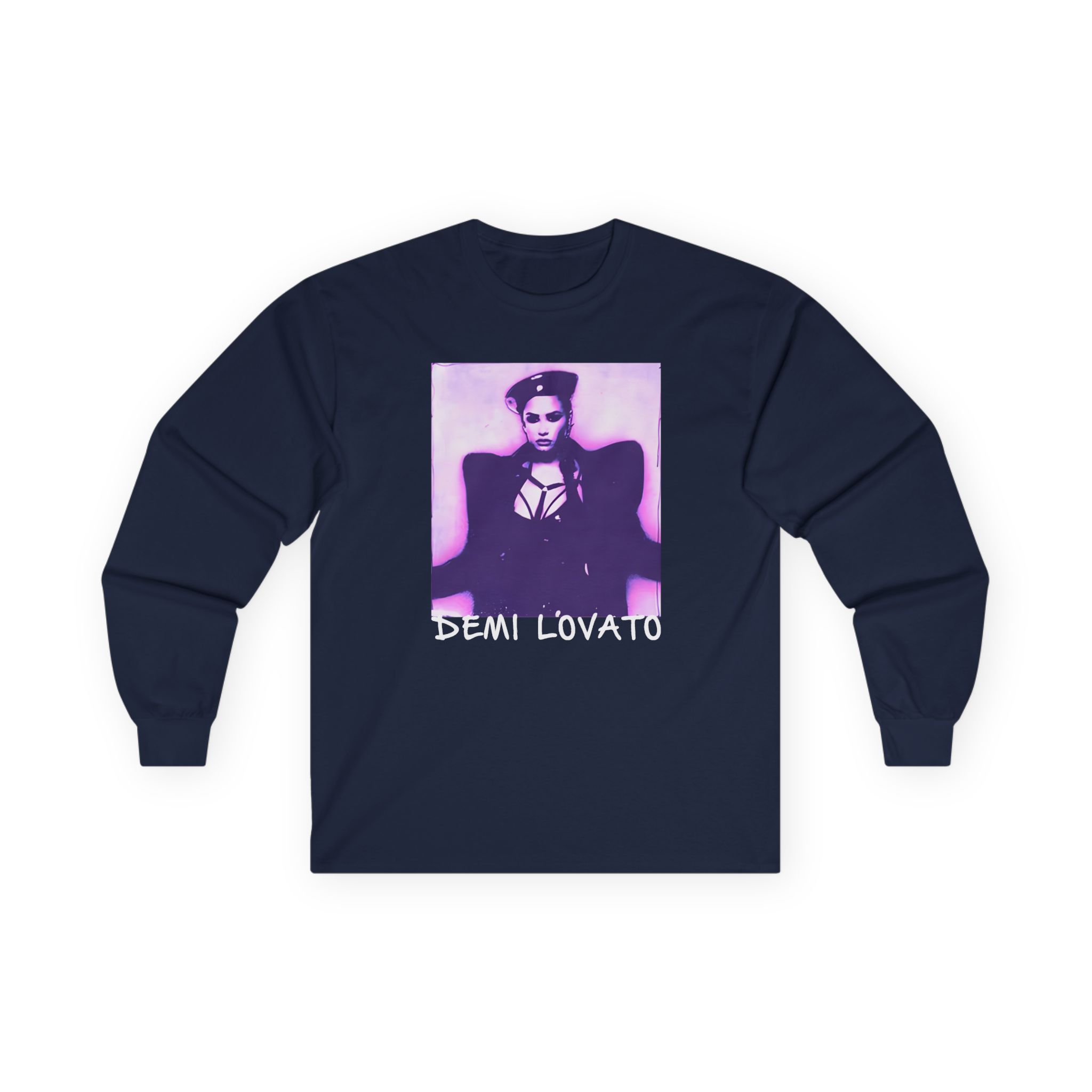 D L Lilac Gradient Photo Unisex Ultra Cotton Long Sleeve Tee - Image 11