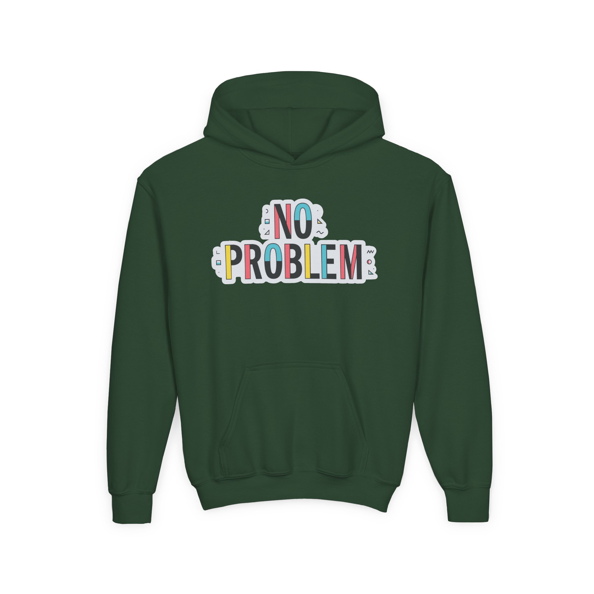 Dropout No Problem Youth Heavy Blend Hooded Sweatshirt - Image 5