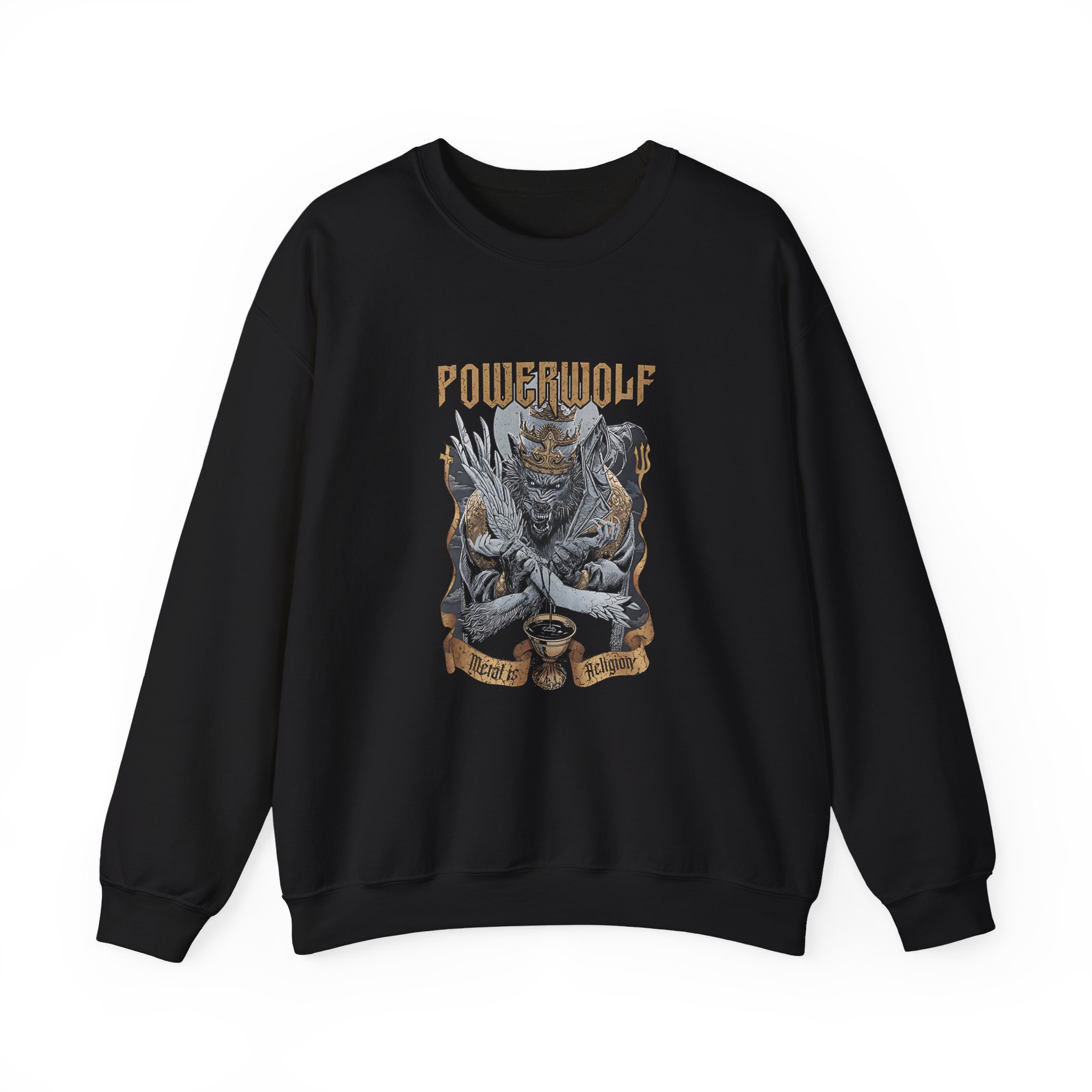 Powerwolf Wake Up The Wicked Cover Unisex Heavy Blend™ Crewneck Sweatshirt