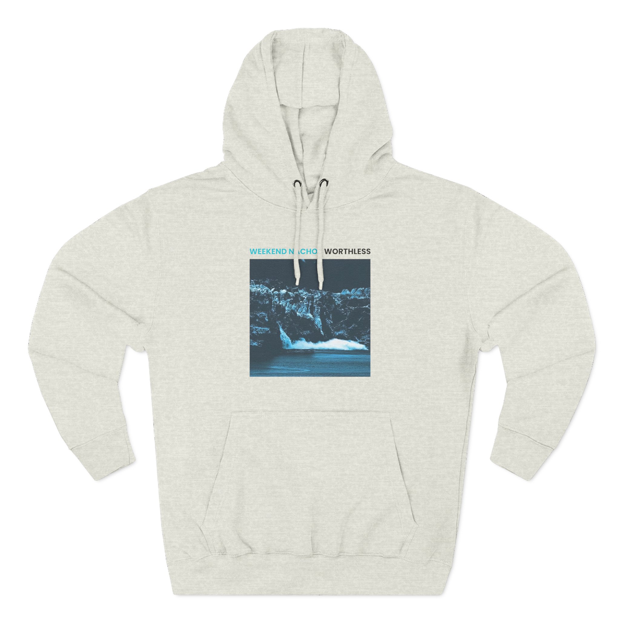 Weekend Nachos Worthless Three-Panel Fleece Hoodie - Image 9