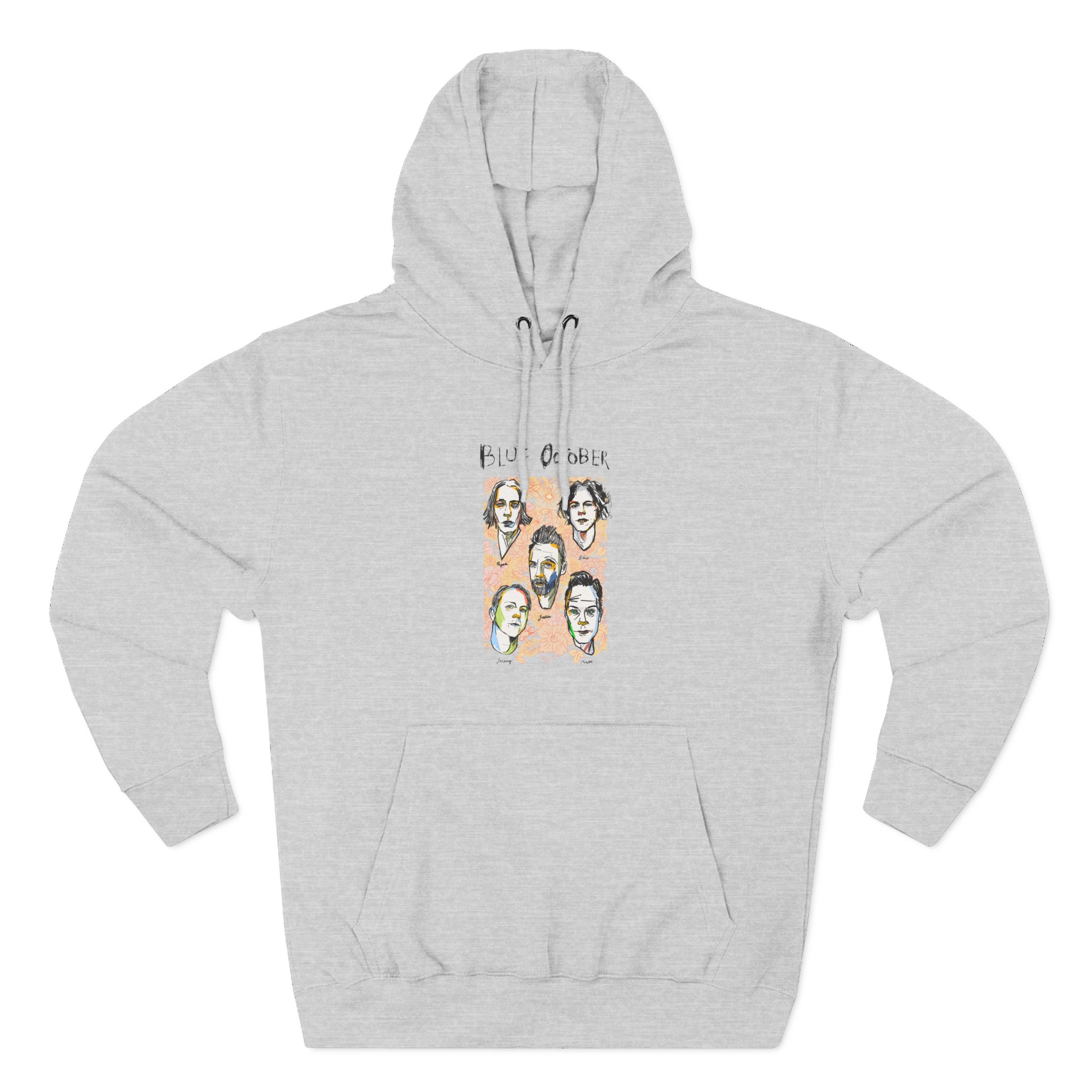 Blue October Caricature Three-Panel Fleece Hoodie - Image 5