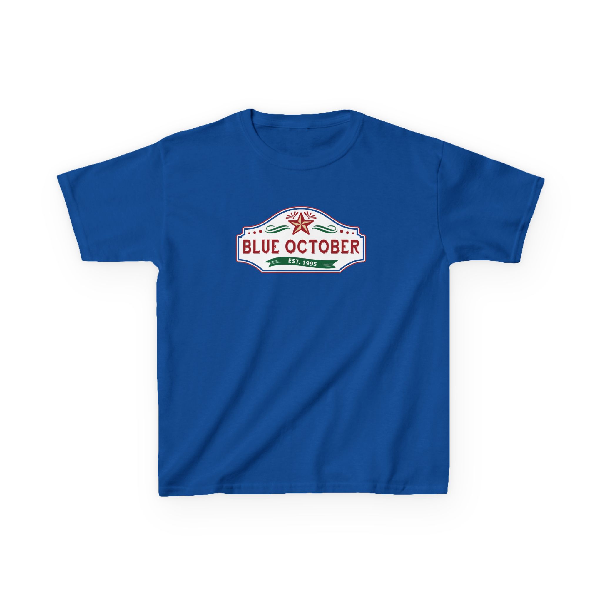 Blue October Est 1995 Kids Heavy Cotton™ Tee - Image 7