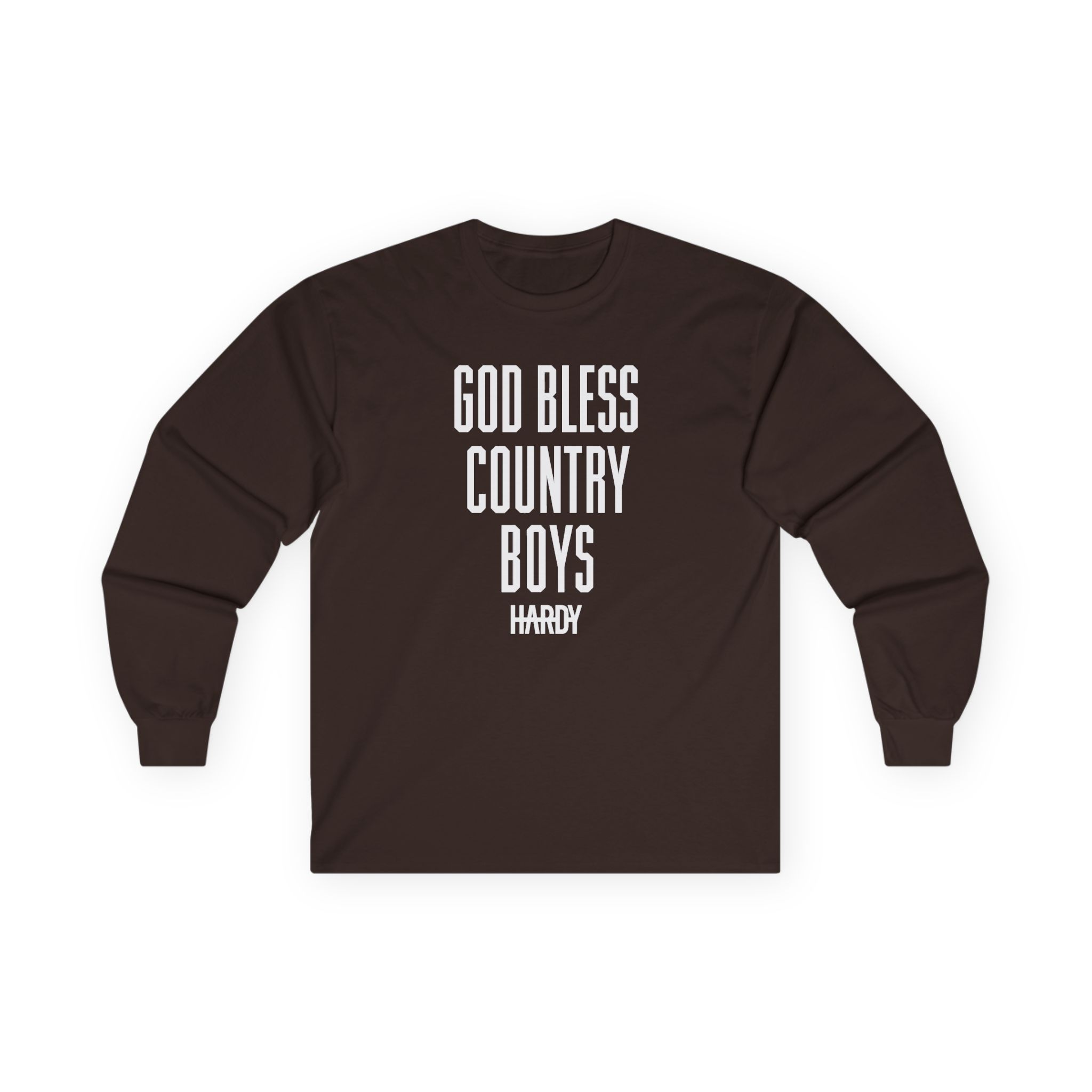 Hd God Bless Country Boys Unisex Ultra Cotton Long Sleeve Tee - Image 5