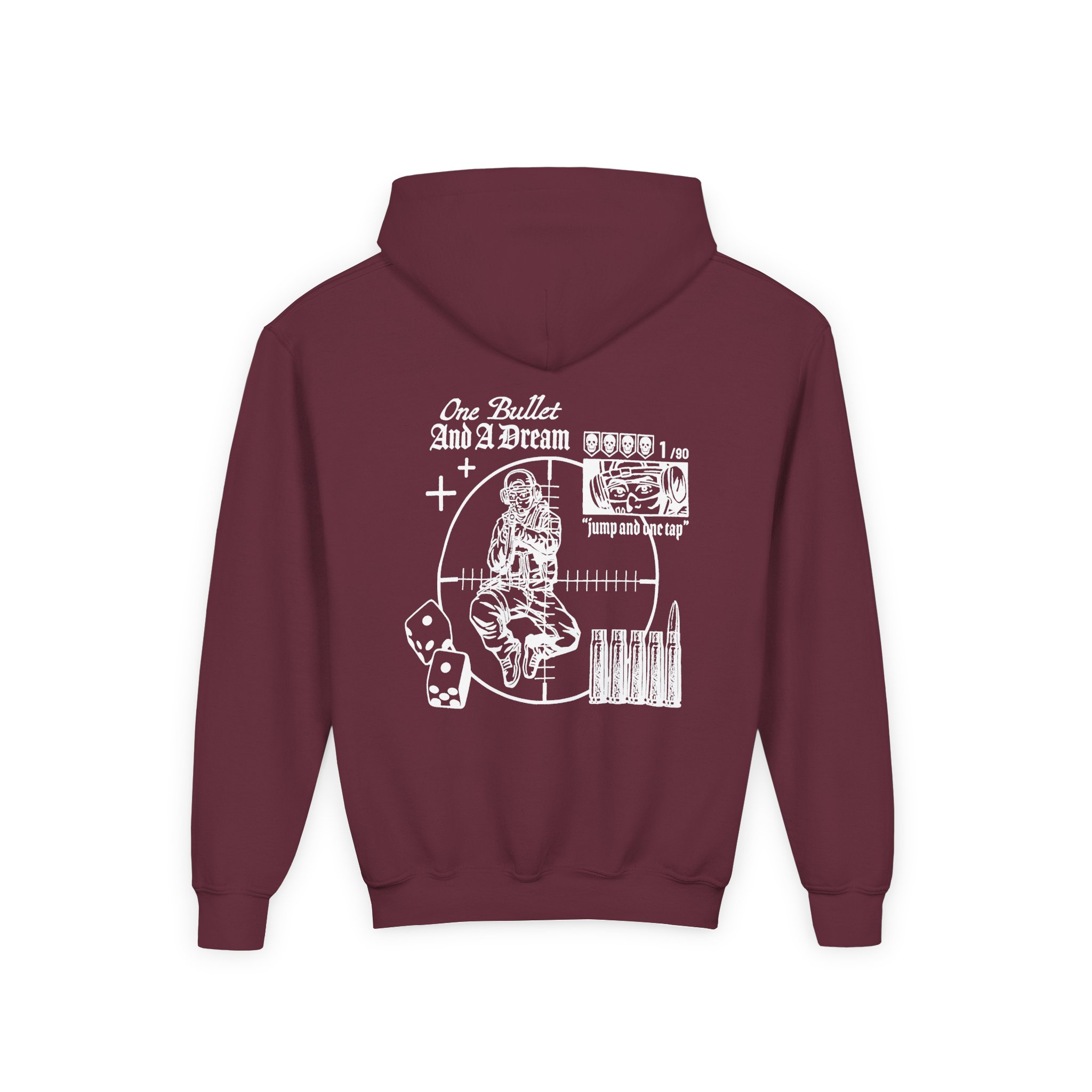 Shroud One Bulle Youth Heavy Blend Hooded Sweatshirt - Image 4
