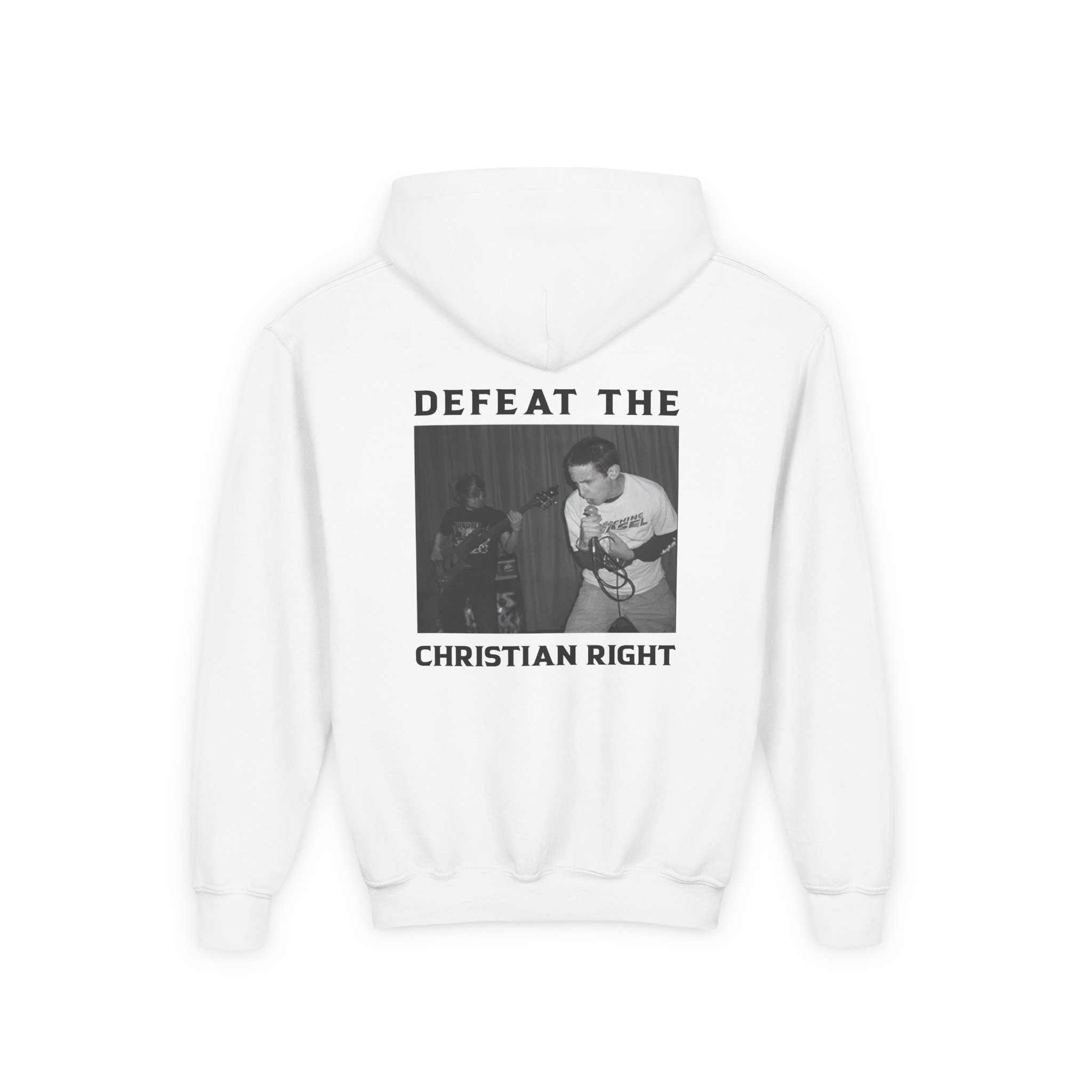 Youth Weekend Nachos Christian Heavy Blend Hooded Sweatshirt - Image 2