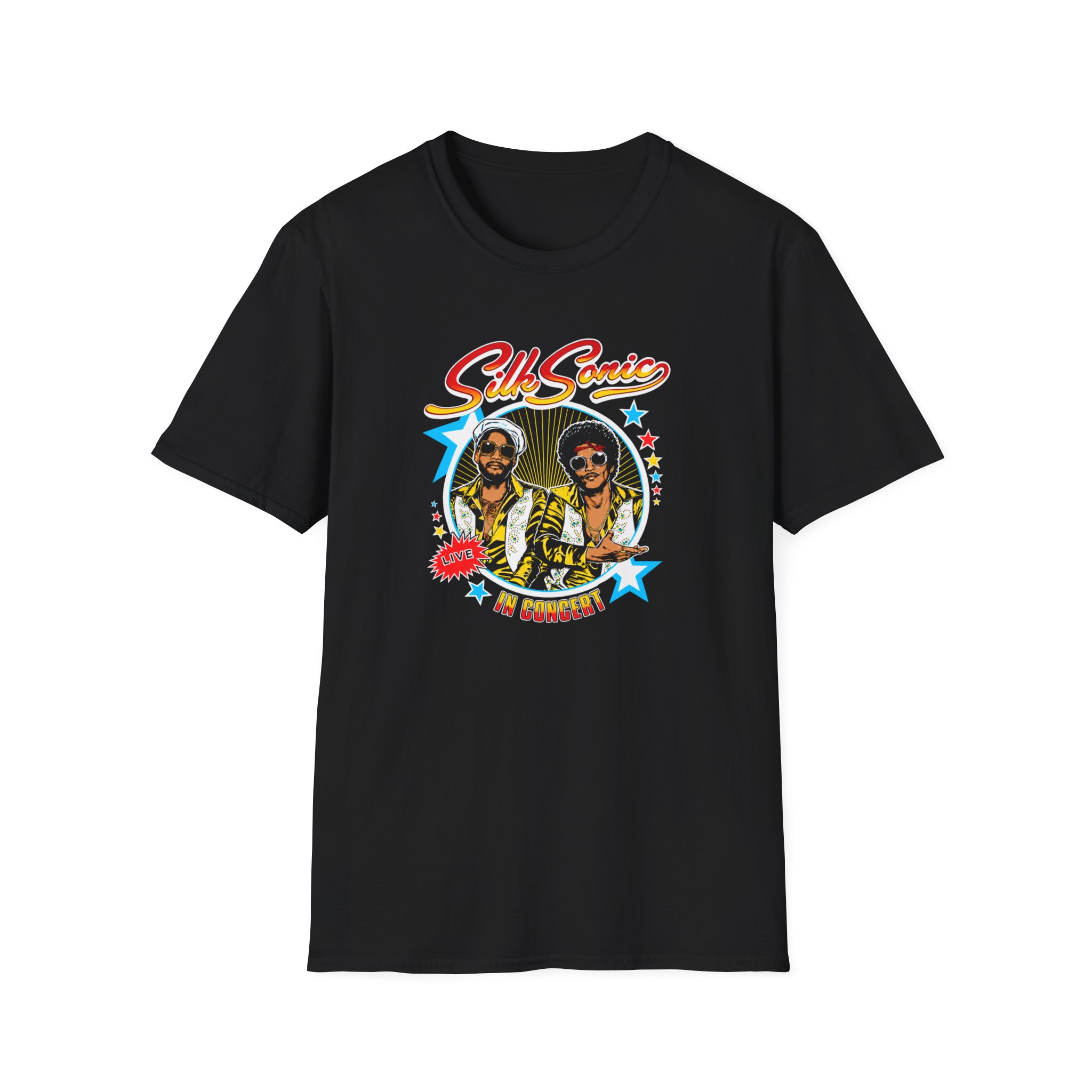Bruno Mars Silk Sonic in Concert Unisex Softstyle T-Shirt