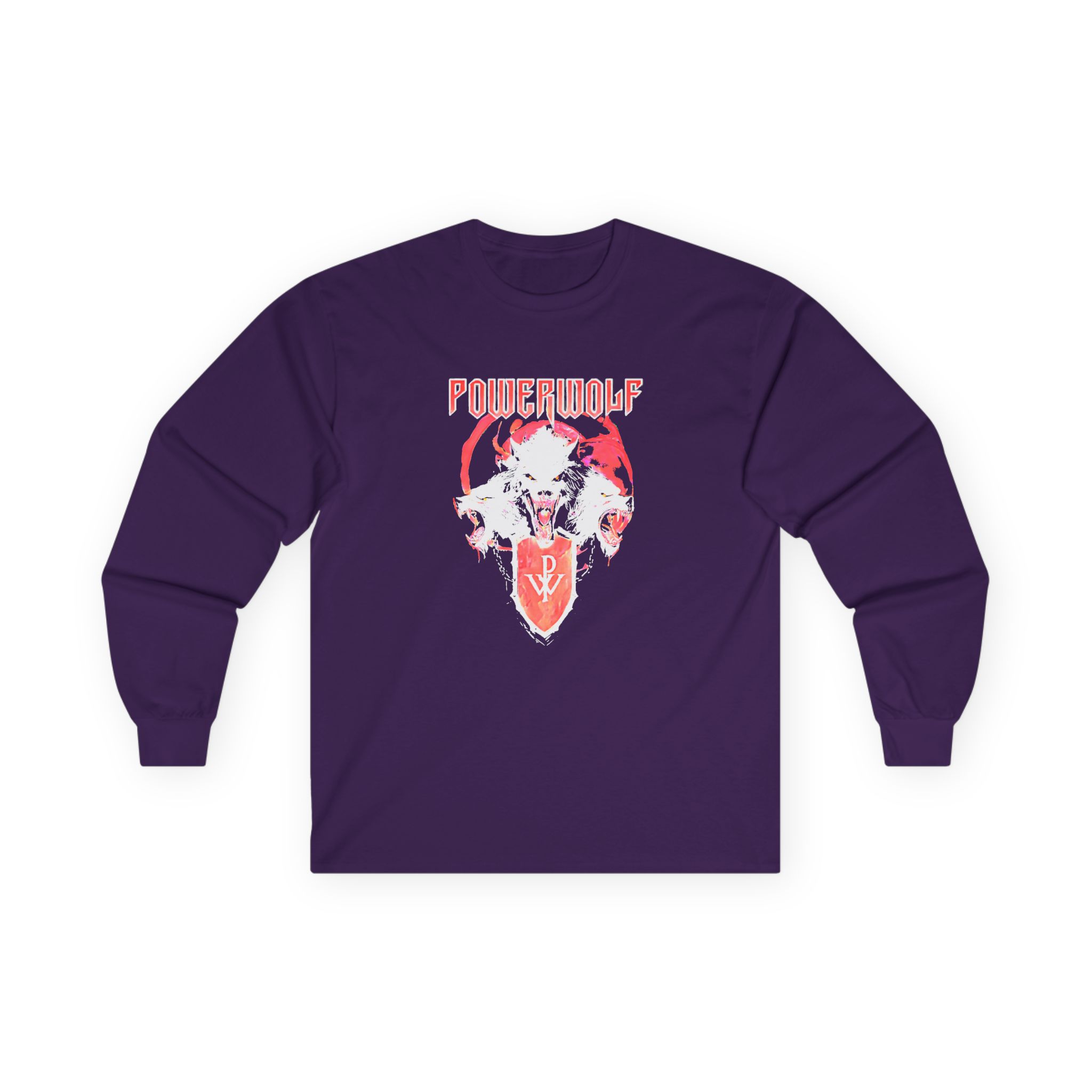 Powerwolf Triple Wolf Unisex Ultra Cotton Long Sleeve Tee - Image 7