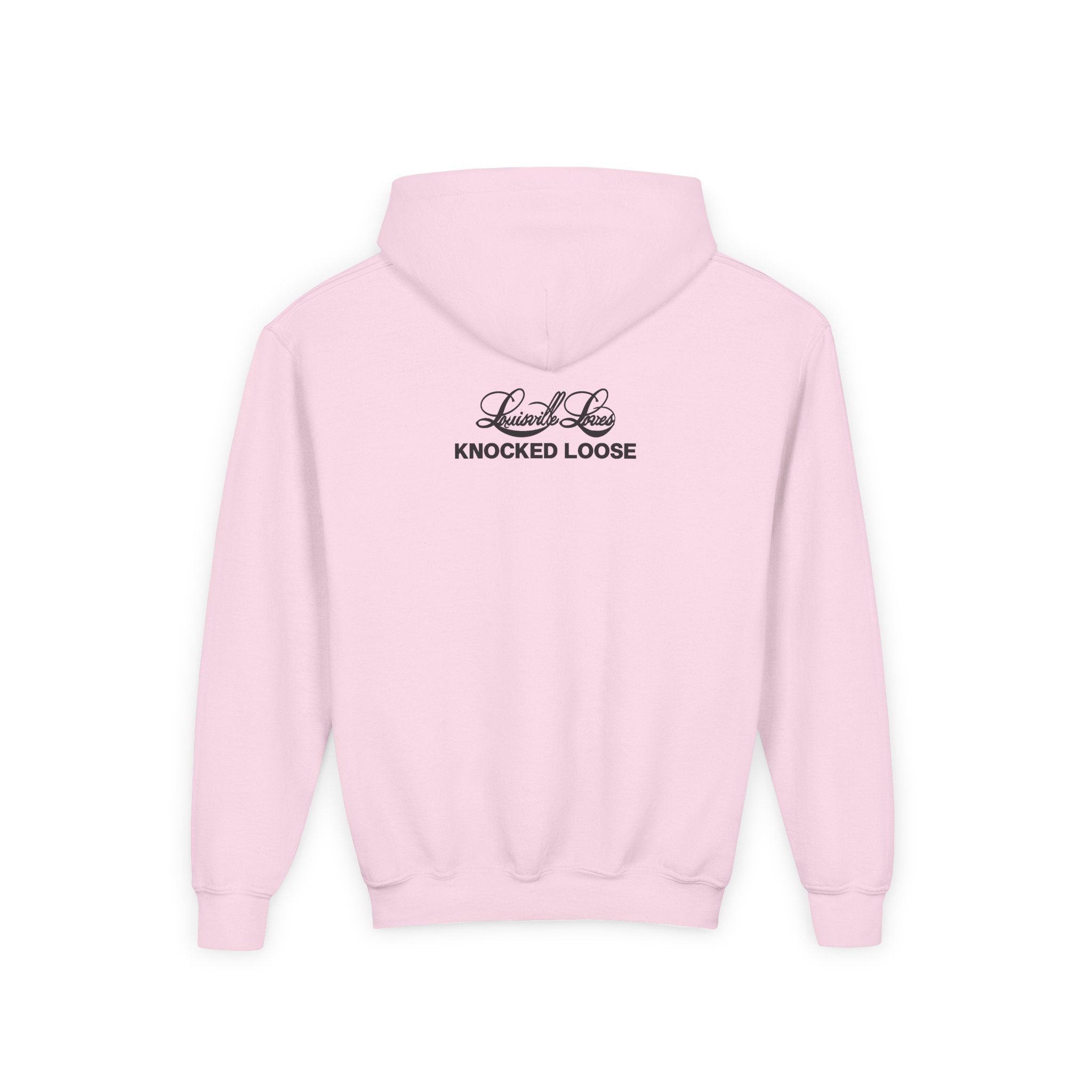 Knocked Loose I Heart Kl Youth Heavy Blend Hooded Sweatshirt - Image 6
