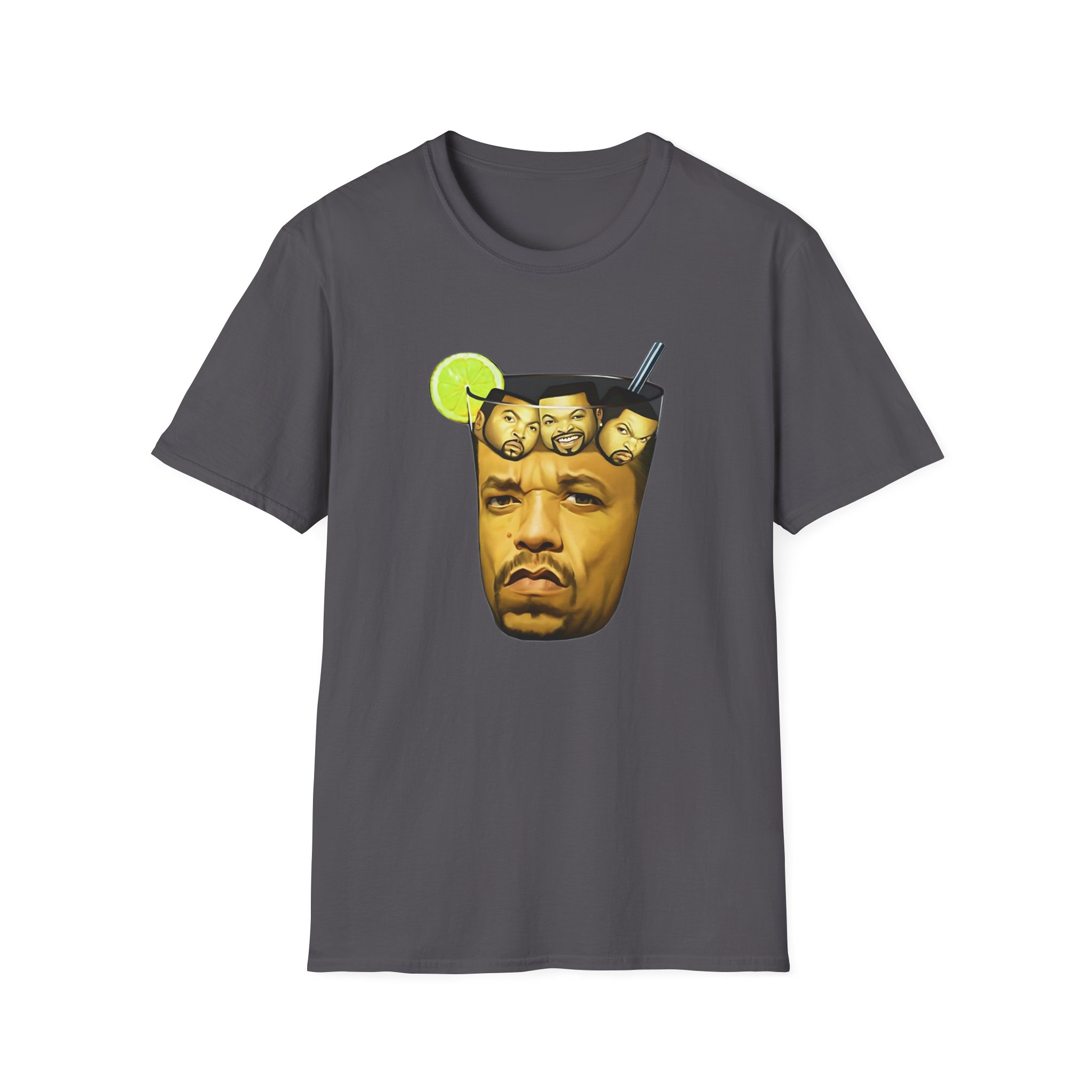 Ice Cube In Iced Tea Unisex Softstyle T-Shirt - Image 19