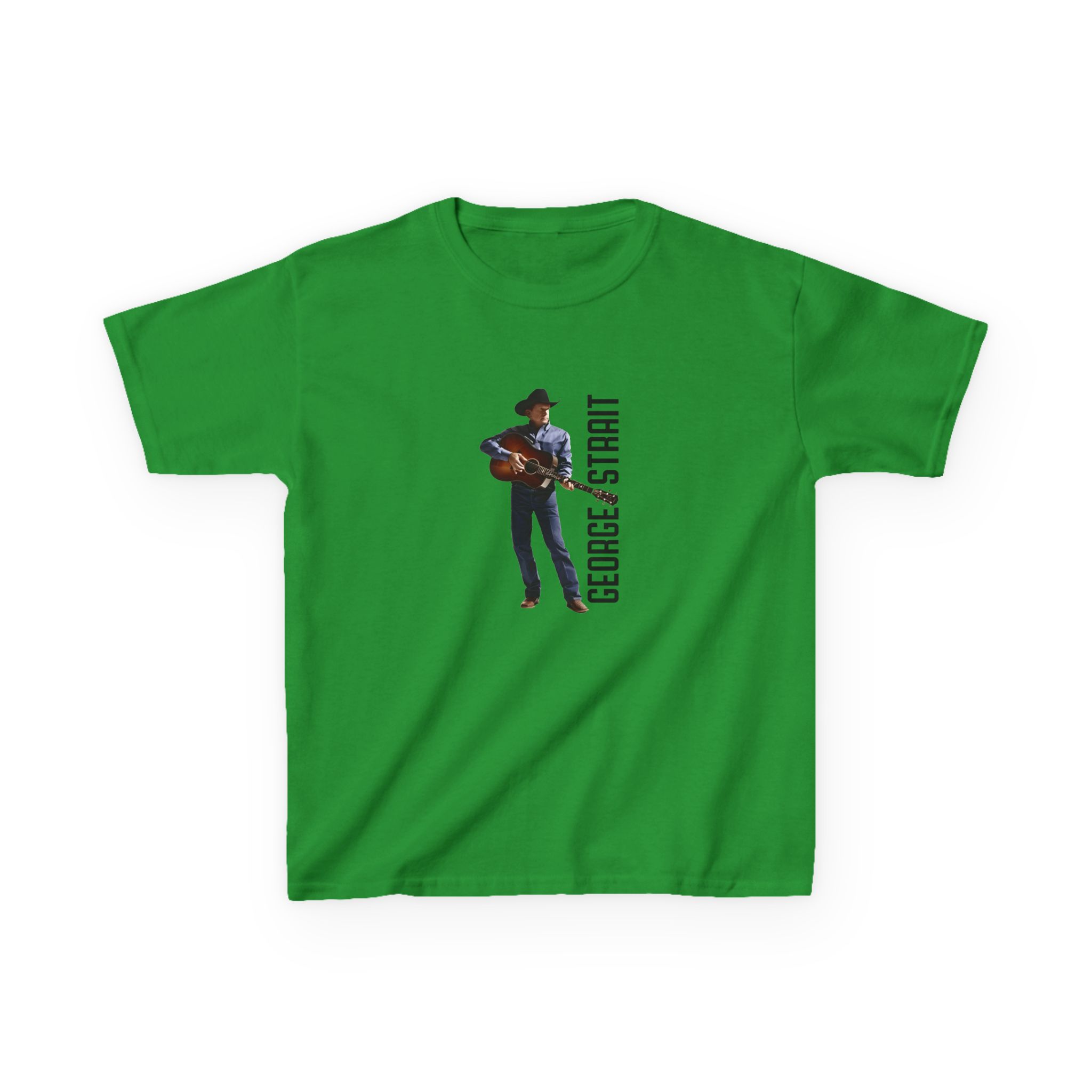 Kids George Strait Heather Denim Silhouette Heavy Cotton™ Tee - Image 13