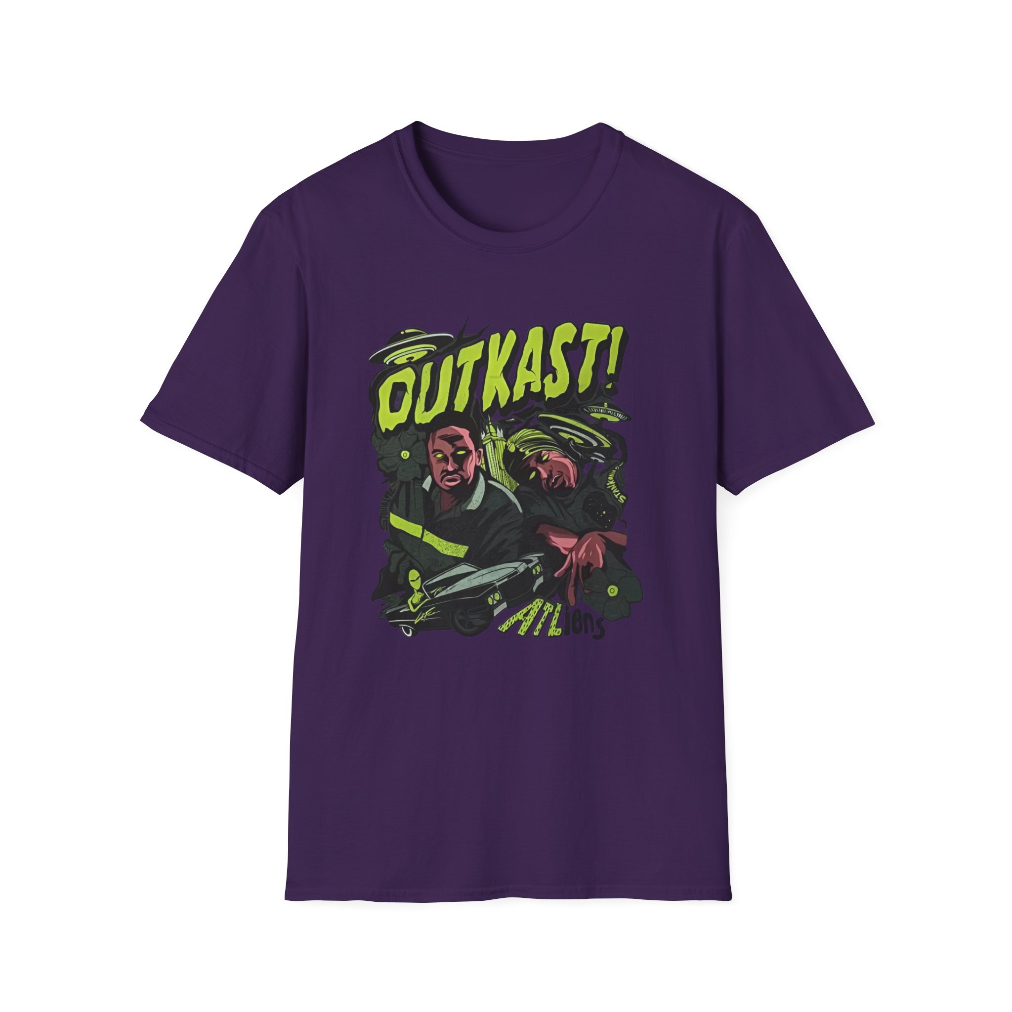 Outkast ATLiens Unisex Softstyle T-Shirt - Image 13