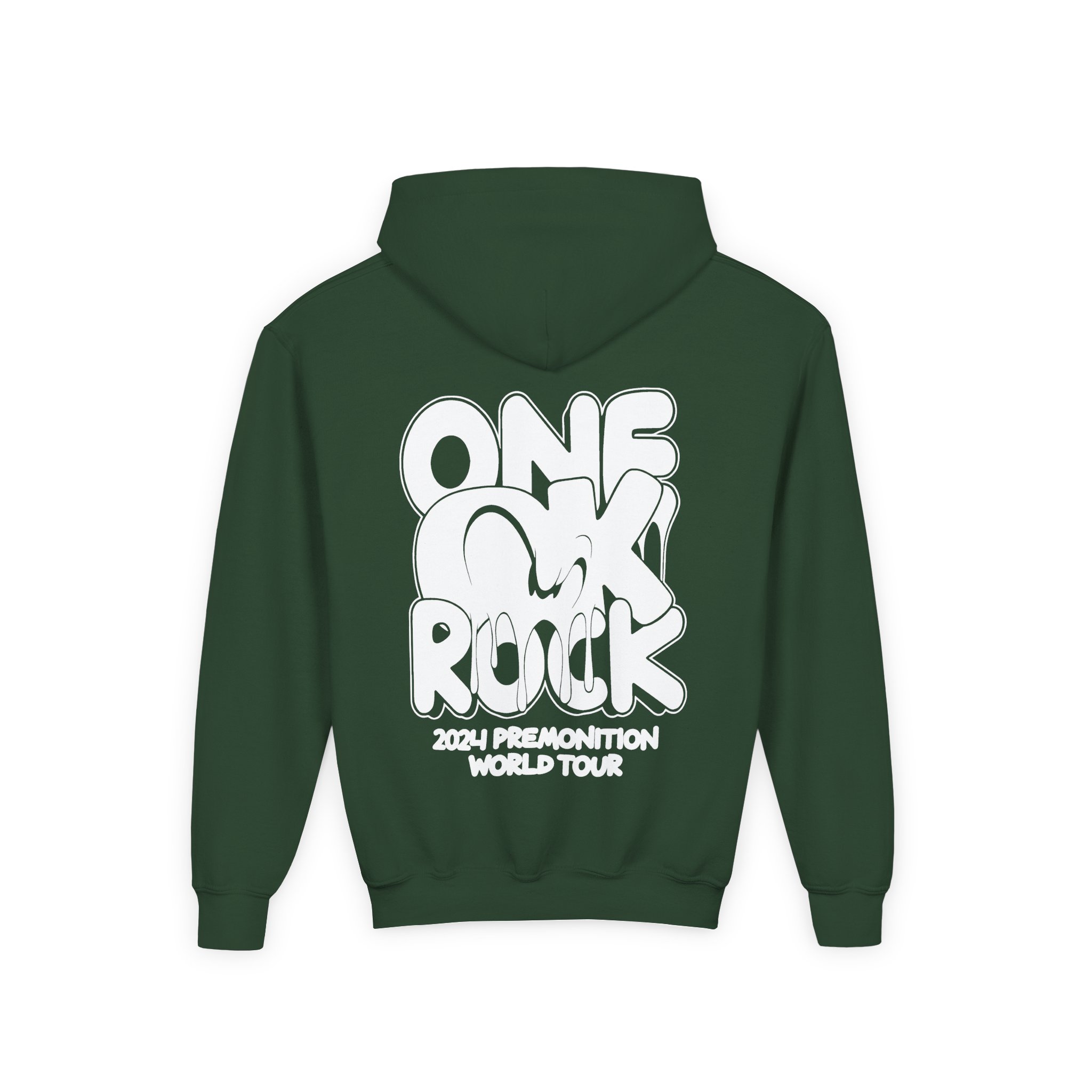 One Ok Rock Premonition World Tour Youth Heavy Blend Hooded Sweatshirt - Image 6