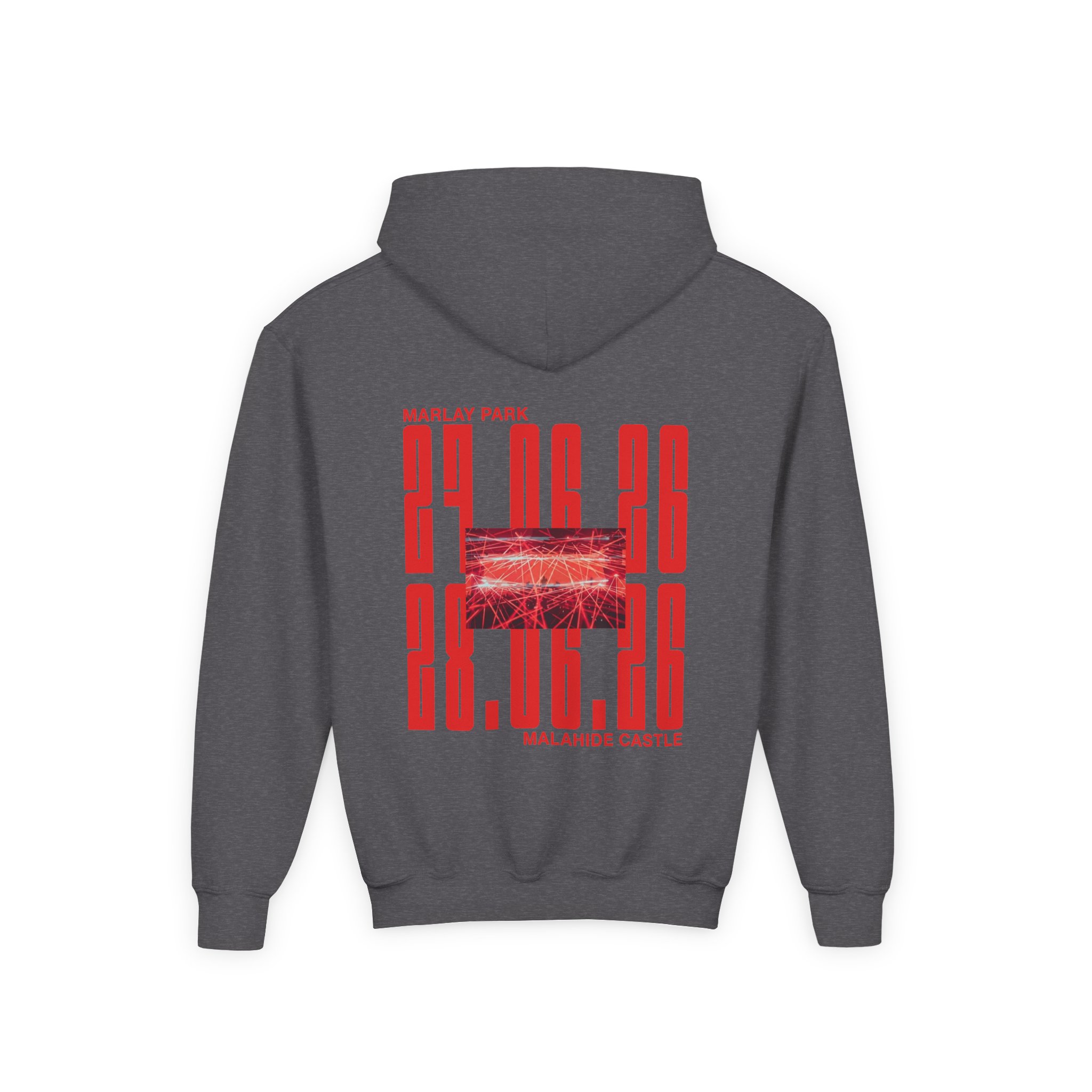 Youth Calvin Harris Malahide Castle Tour Heavy Blend Hooded Sweatshirt - Image 8