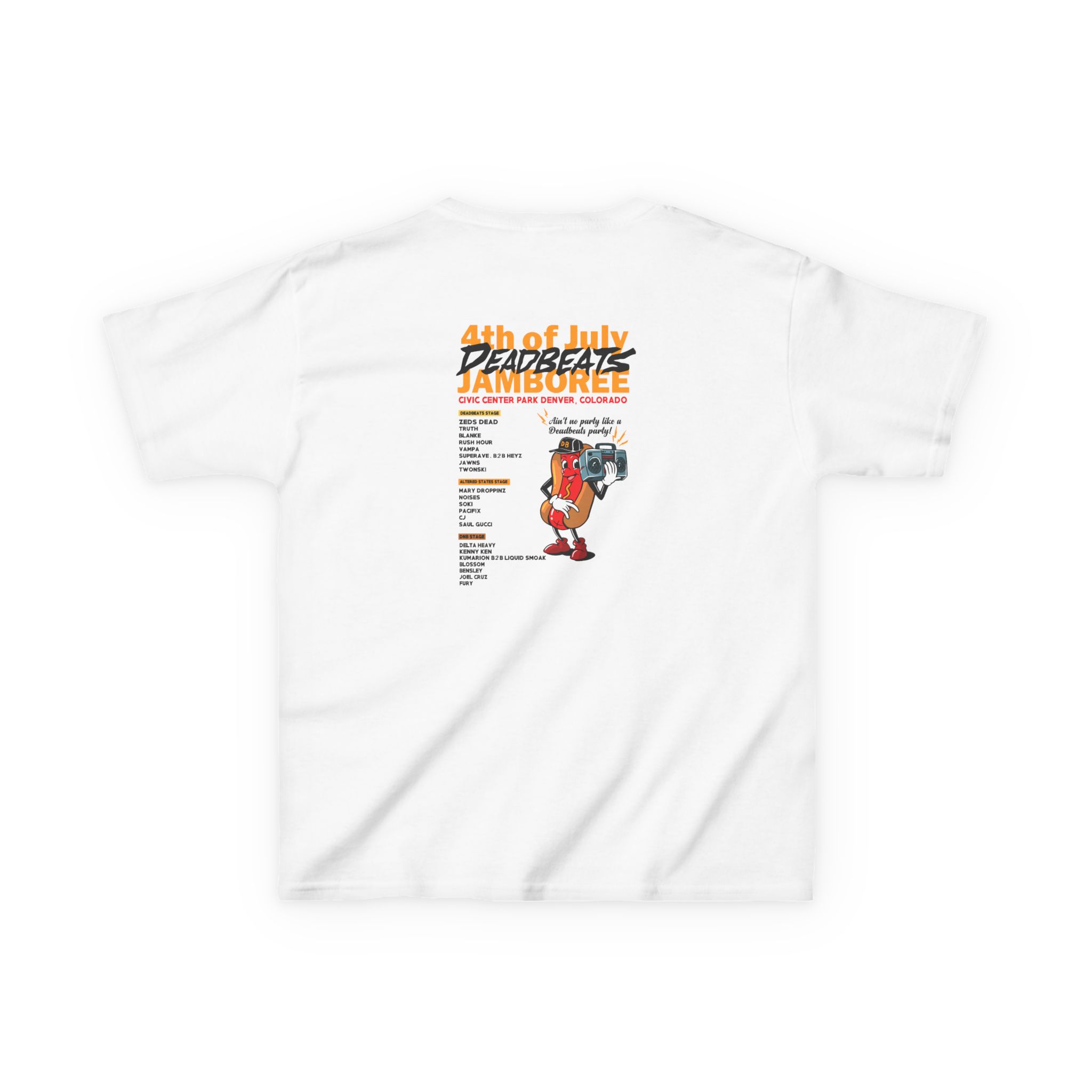 Kids Deadbeats Jamboree Hot Dog Heavy Cotton™ Tee - Image 2