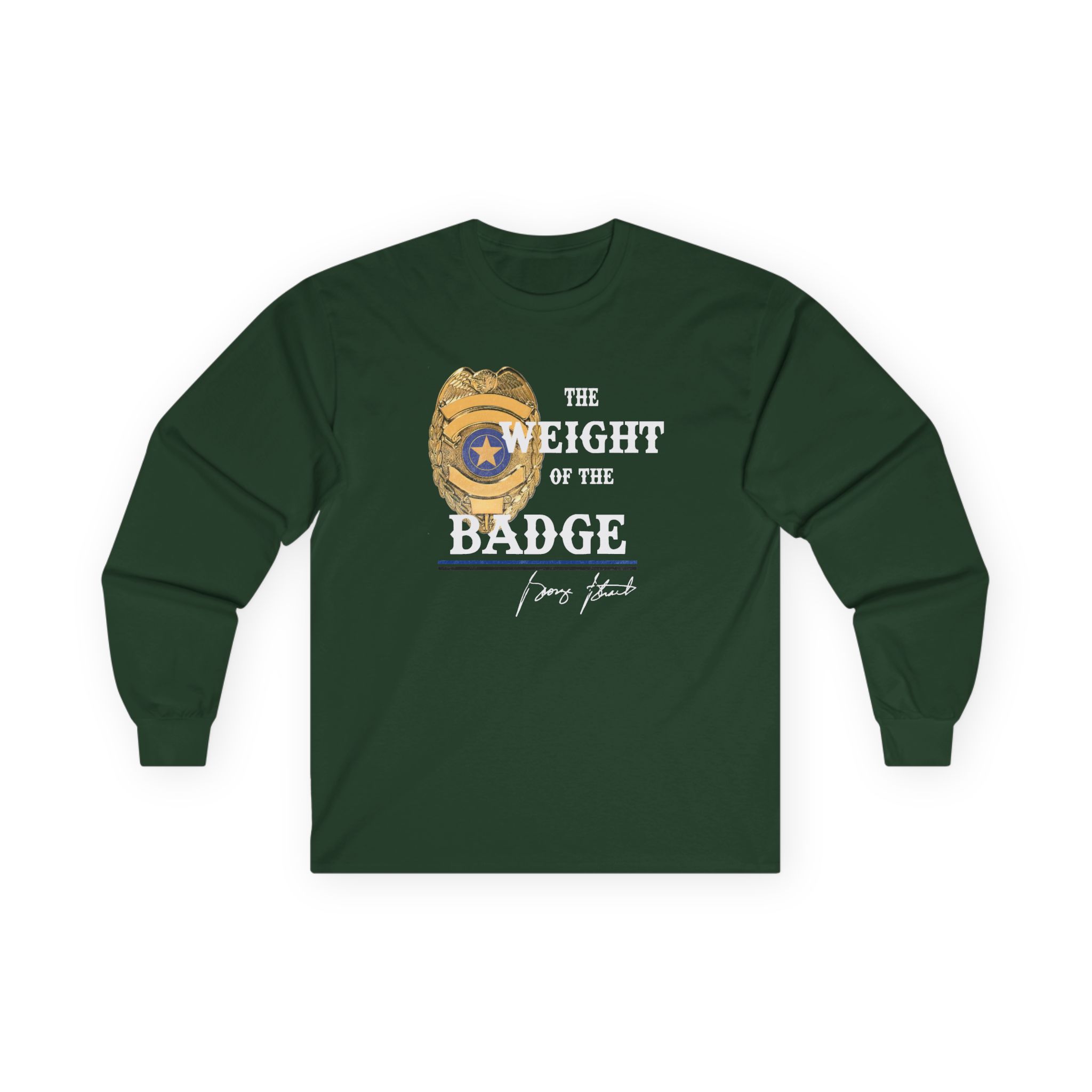George Strait Gold Badge Unisex Ultra Cotton Long Sleeve Tee - Image 3
