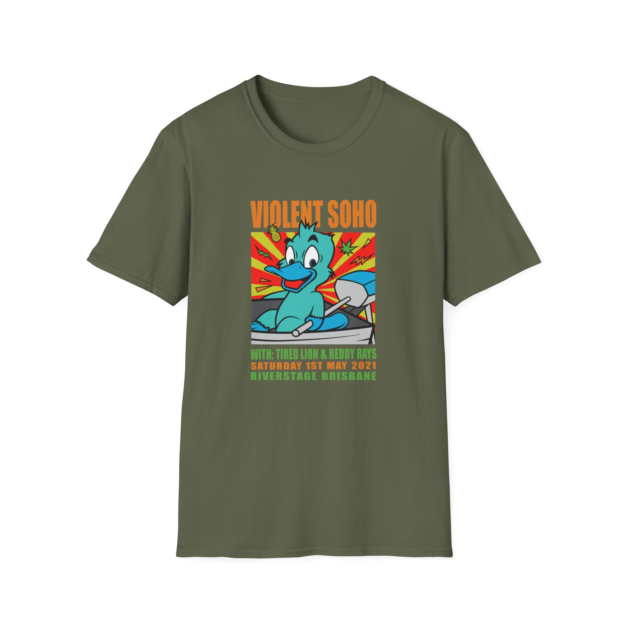 Violent Soho Event Poster Unisex Softstyle T-Shirt - Image 7