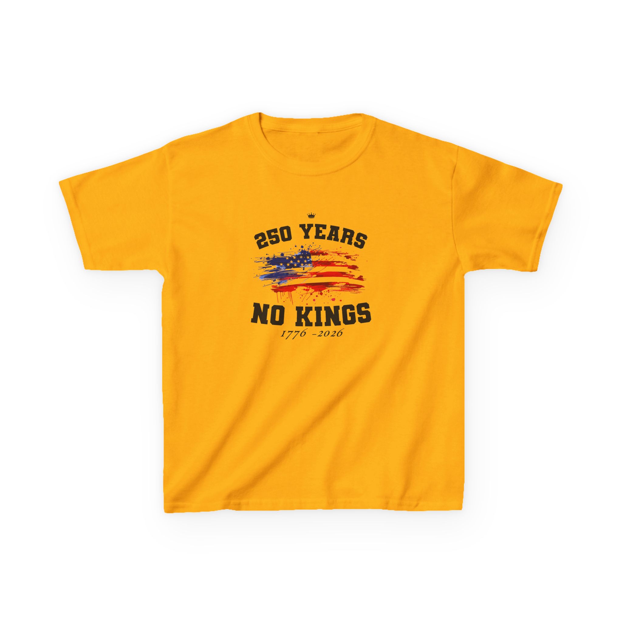 Valuetainment 250 Years No Kings Kids Heavy Cotton™ Tee - Image 5
