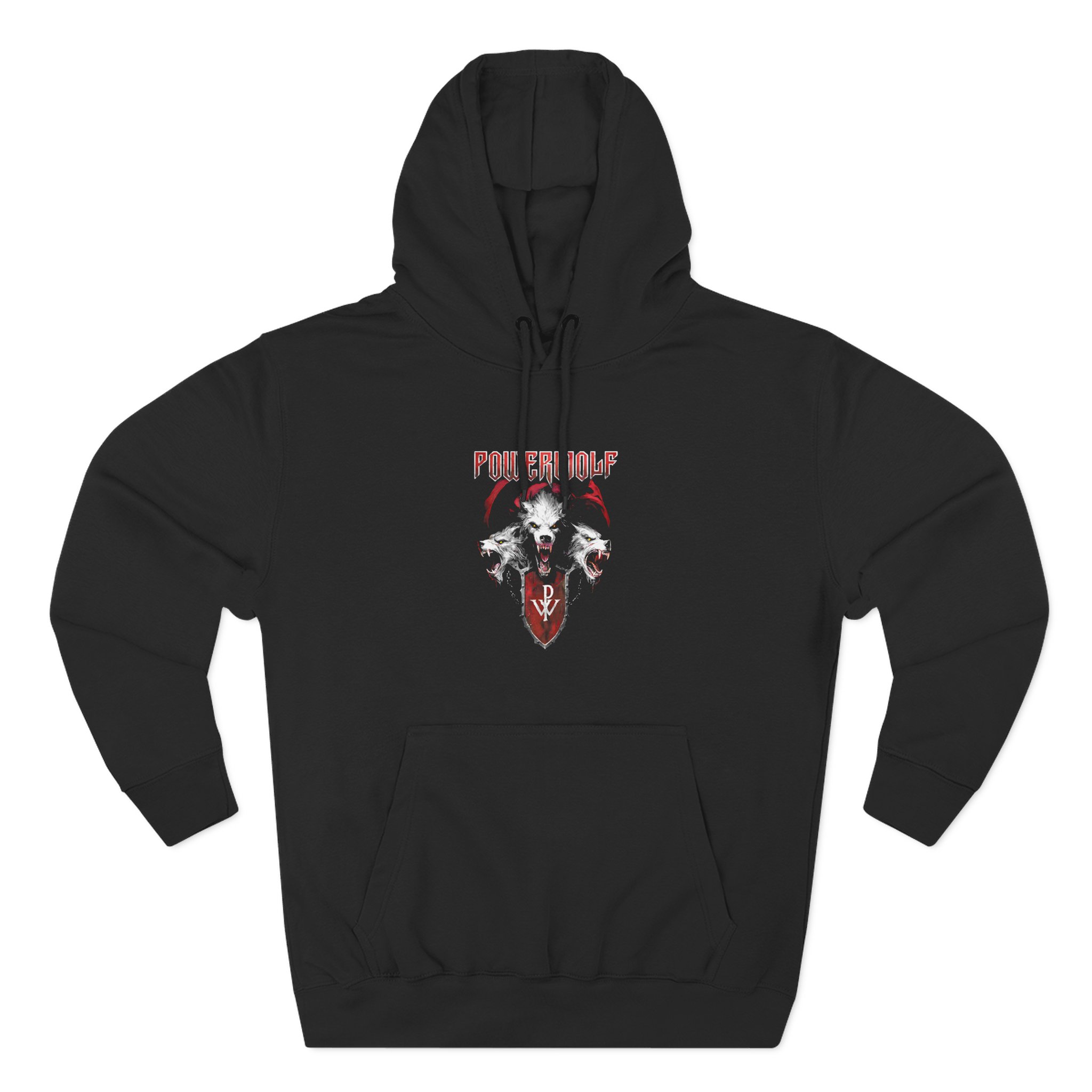 Powerwolf Triple Wolf Three-Panel Fleece Hoodie
