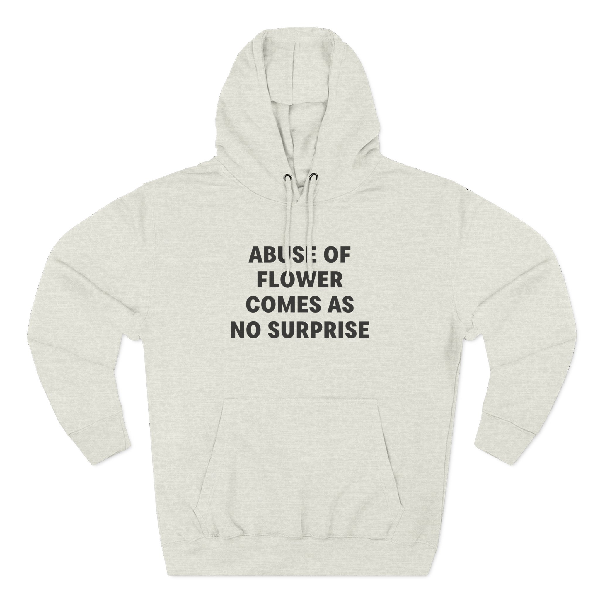 Jenny Holzer Abuse of Flower Comes as No Surprise Three-Panel Fleece Hoodie - Image 9