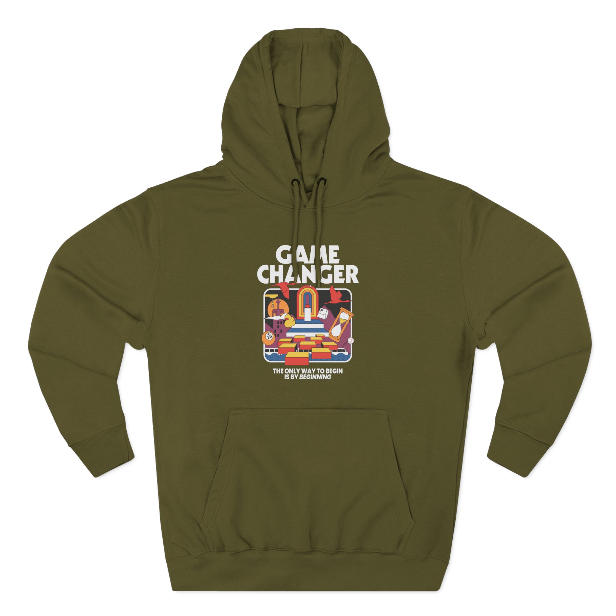 Dropout Game Changer Ringer Three-Panel Fleece Hoodie - Image 5