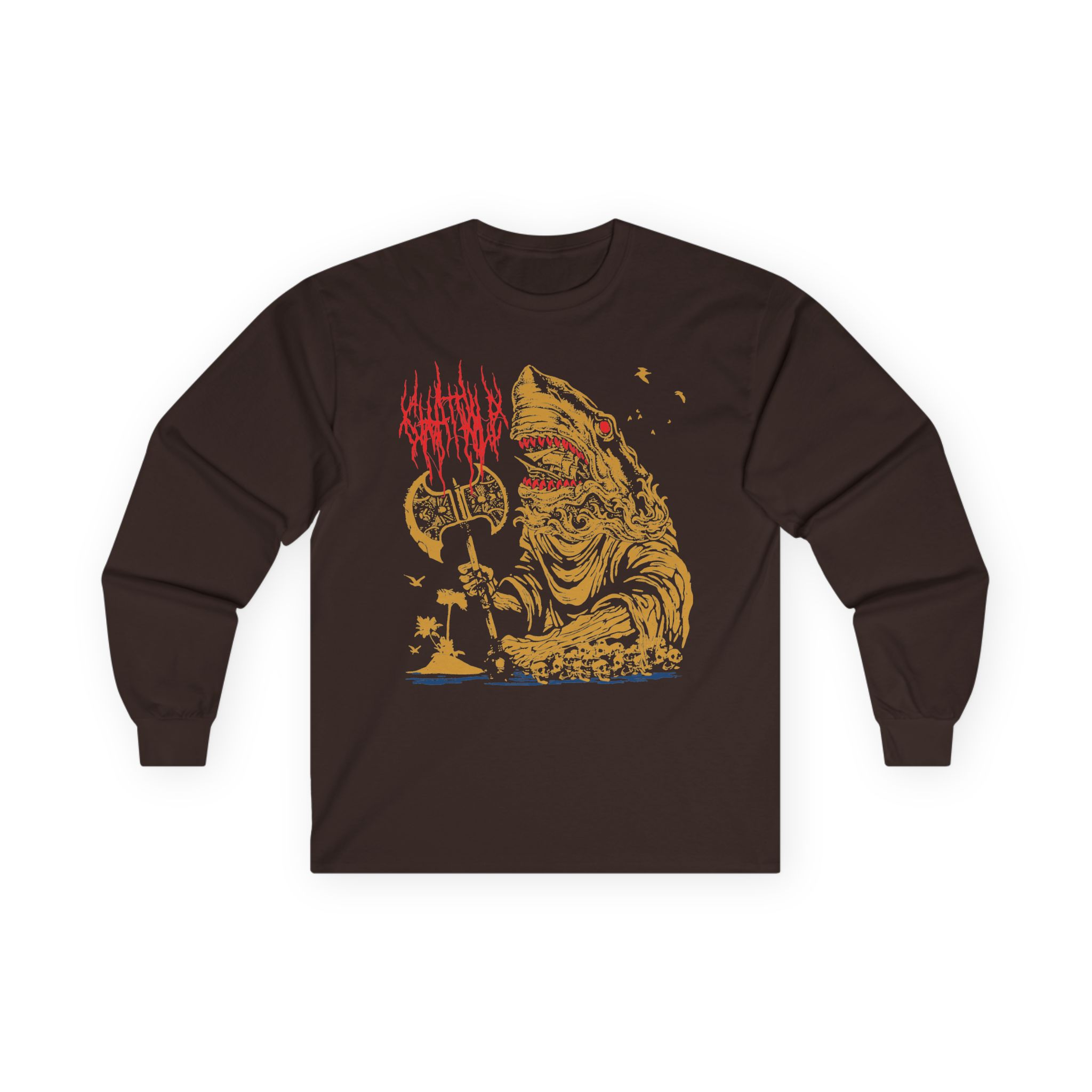 Chat Pile Tropical Beaches Unisex Ultra Cotton Long Sleeve Tee - Image 3