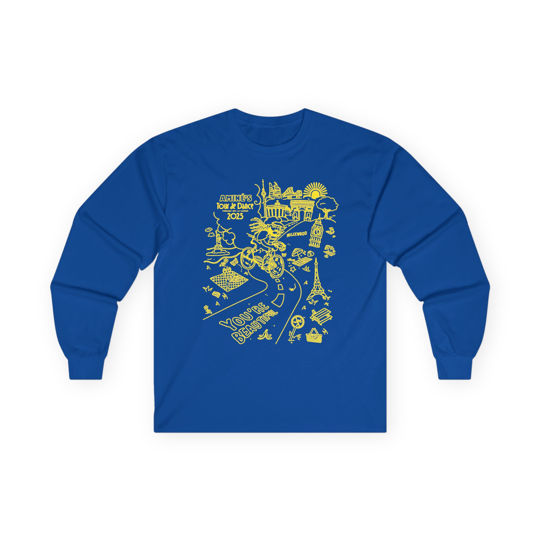 Aminé You're Beautiful Tour Unisex Ultra Cotton Long Sleeve Tee - Image 11