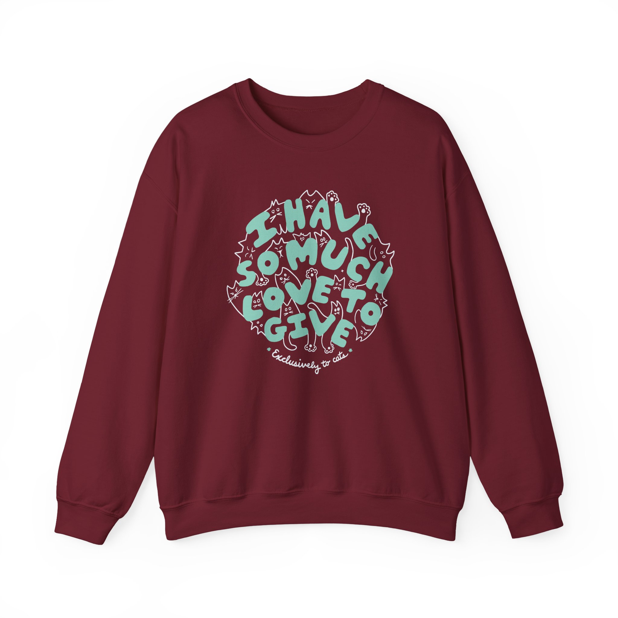 Dropout Exclusively To Cats Unisex Heavy Blend™ Crewneck Sweatshirt - Image 15
