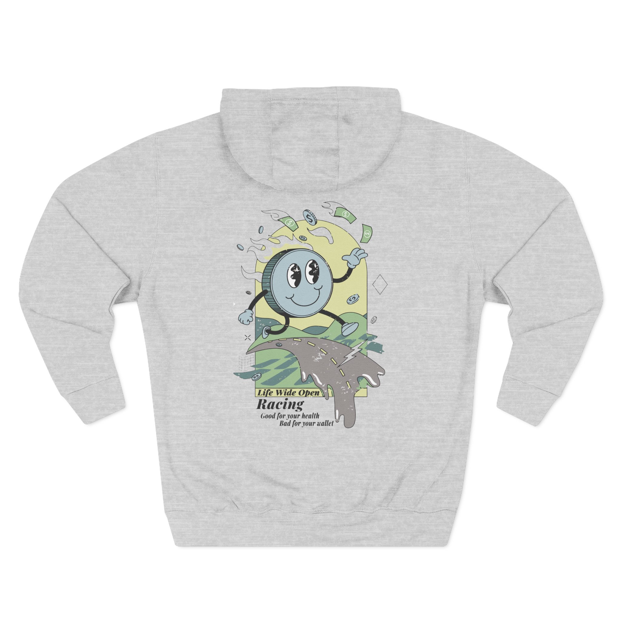 Cboystv Racing Coin Three-Panel Fleece Hoodie - Image 4