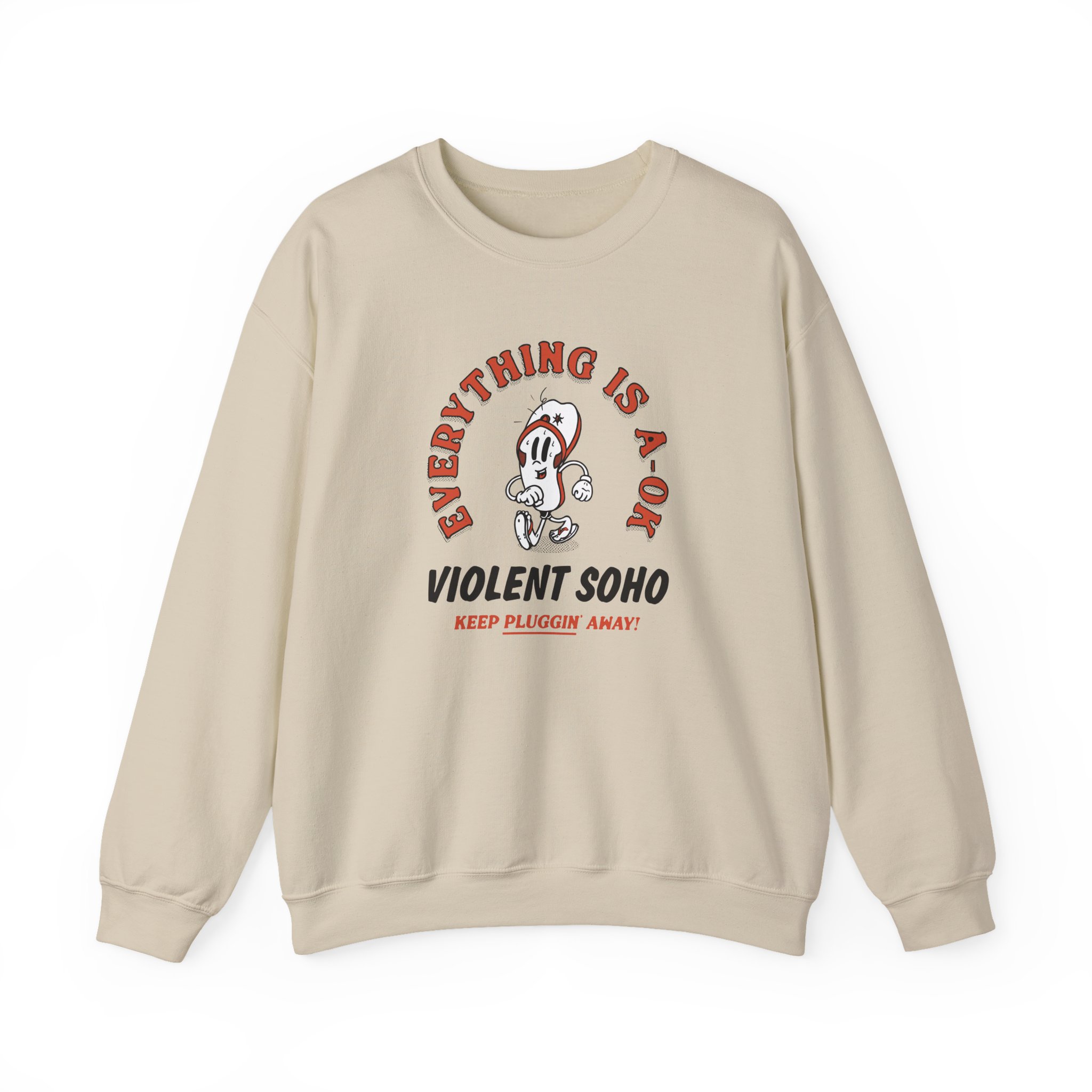 Violent Soho Keep on Pluggin Unisex Heavy Blend™ Crewneck Sweatshirt - Image 7