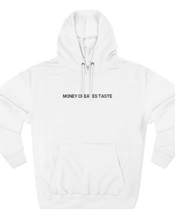 Jenny Holzer Money Creates Taste Three-Panel Fleece Hoodie