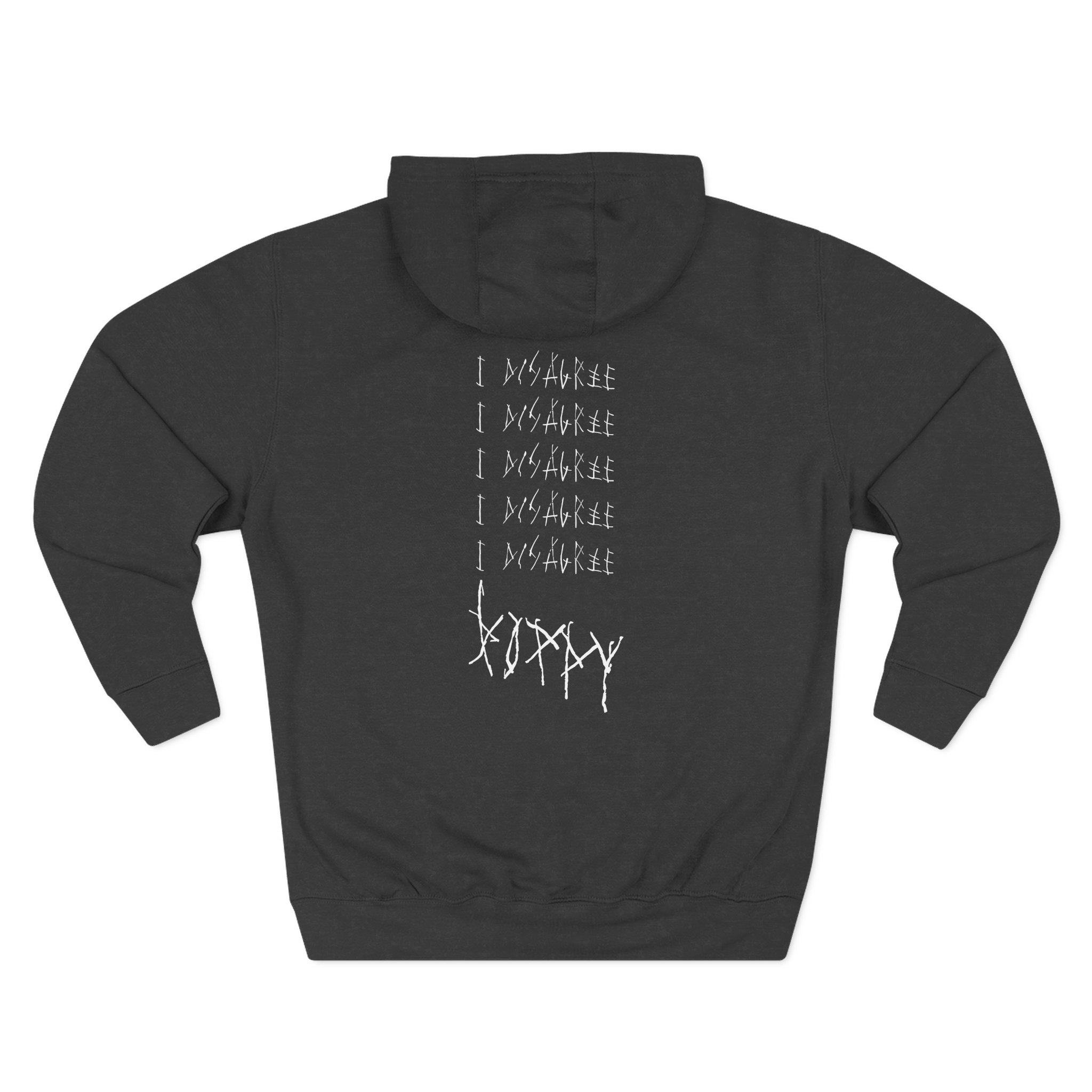 Poppy I Disagree' Album Artwork Three-Panel Fleece Hoodie - Image 2